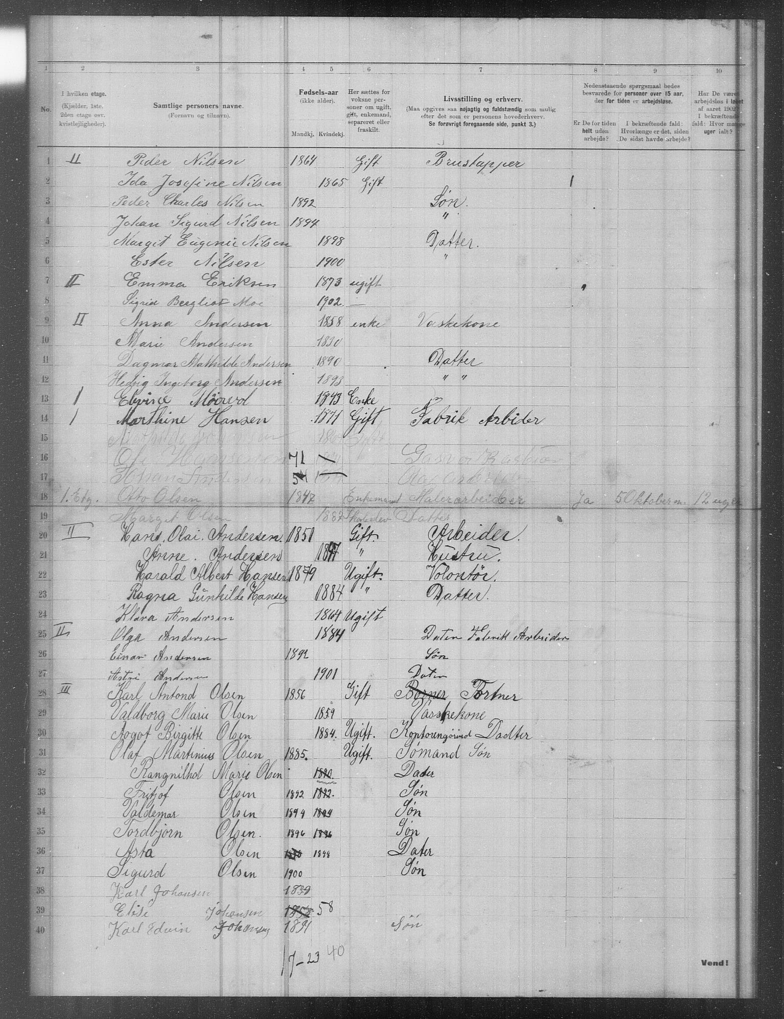 OBA, Municipal Census 1902 for Kristiania, 1902, p. 18135