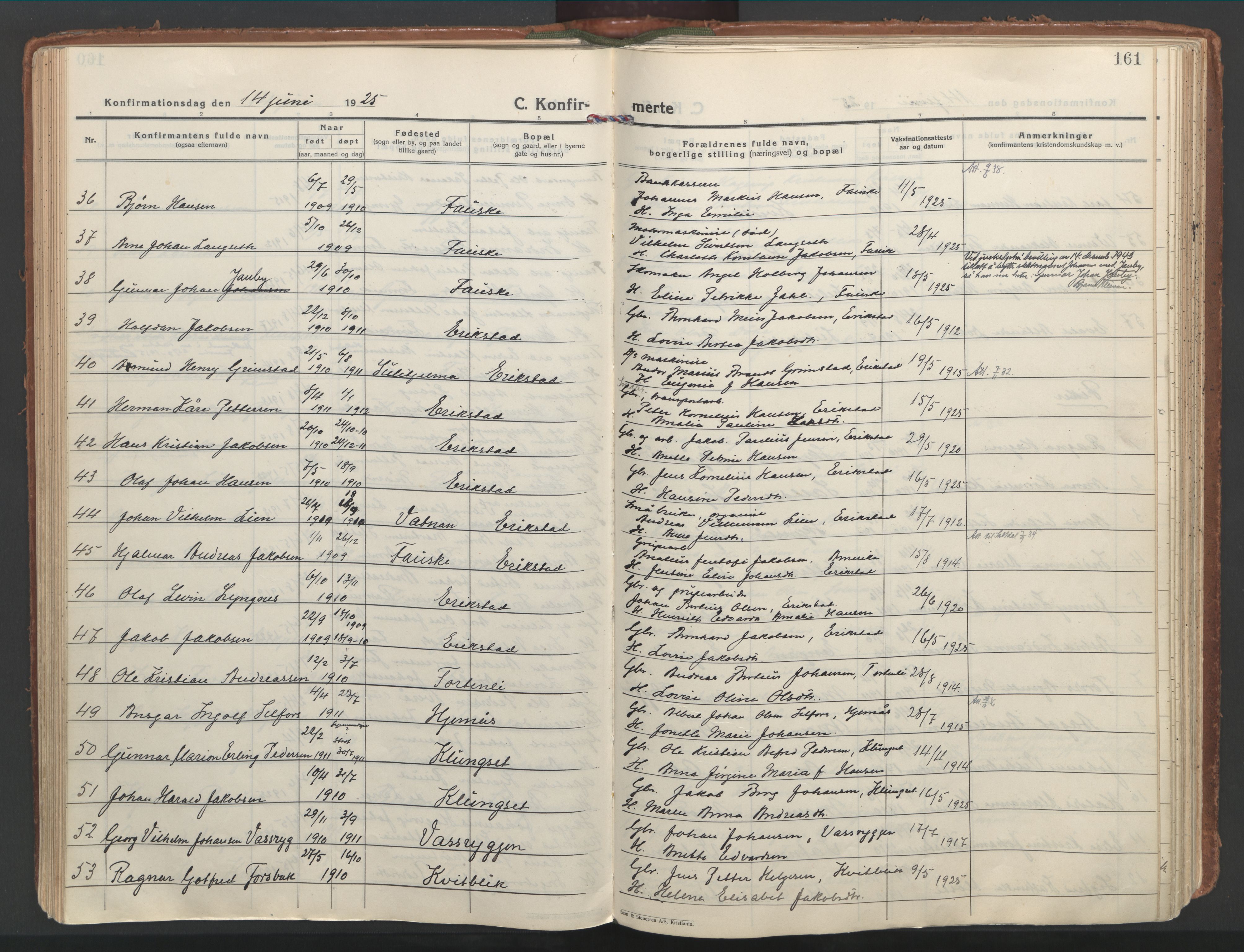 Ministerialprotokoller, klokkerbøker og fødselsregistre - Nordland, AV/SAT-A-1459/849/L0699: Parish register (official) no. 849A10, 1924-1937, p. 161