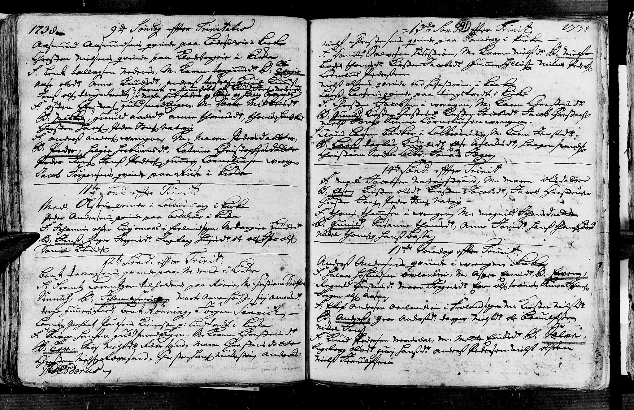 Øyestad sokneprestkontor, AV/SAK-1111-0049/F/Fa/L0004: Parish register (official) no. A 4, 1730-1750, p. 91