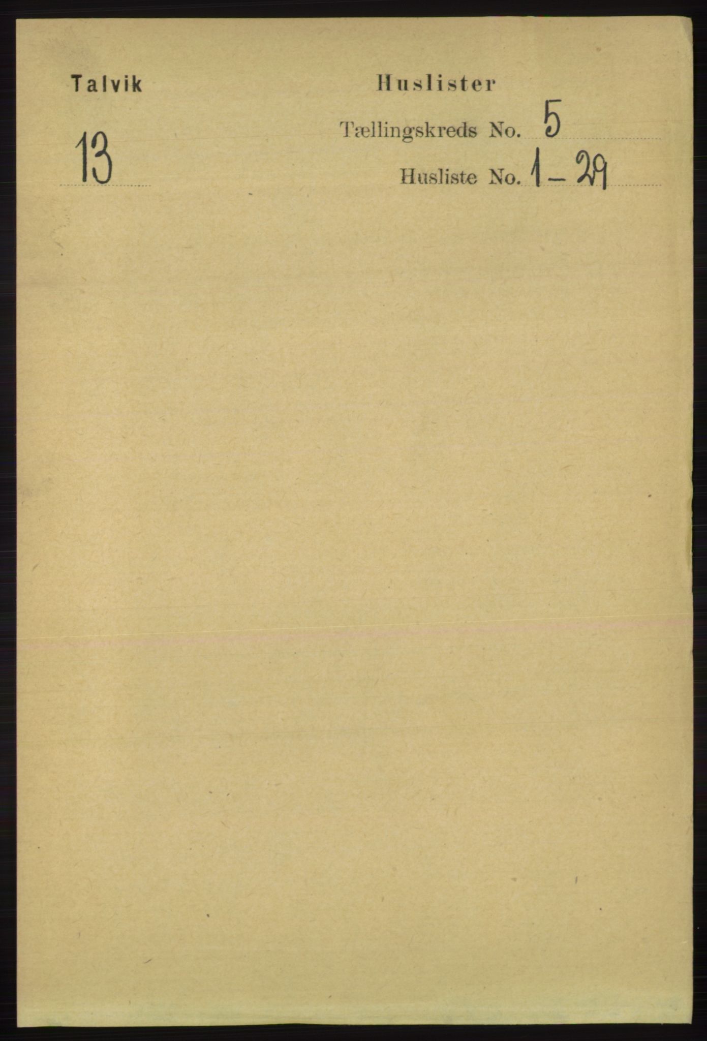 RA, 1891 census for 2013 Talvik, 1891, p. 1302