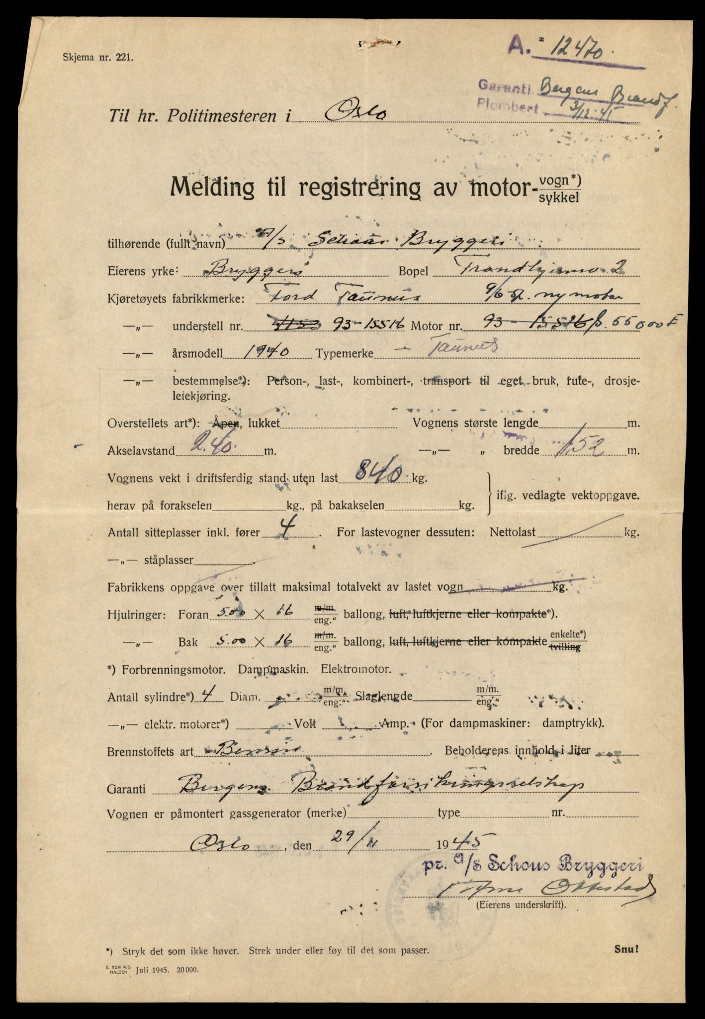 Møre og Romsdal vegkontor - Ålesund trafikkstasjon, AV/SAT-A-4099/F/Fe/L0044: Registreringskort for kjøretøy T 14205 - T 14319, 1927-1998, p. 325