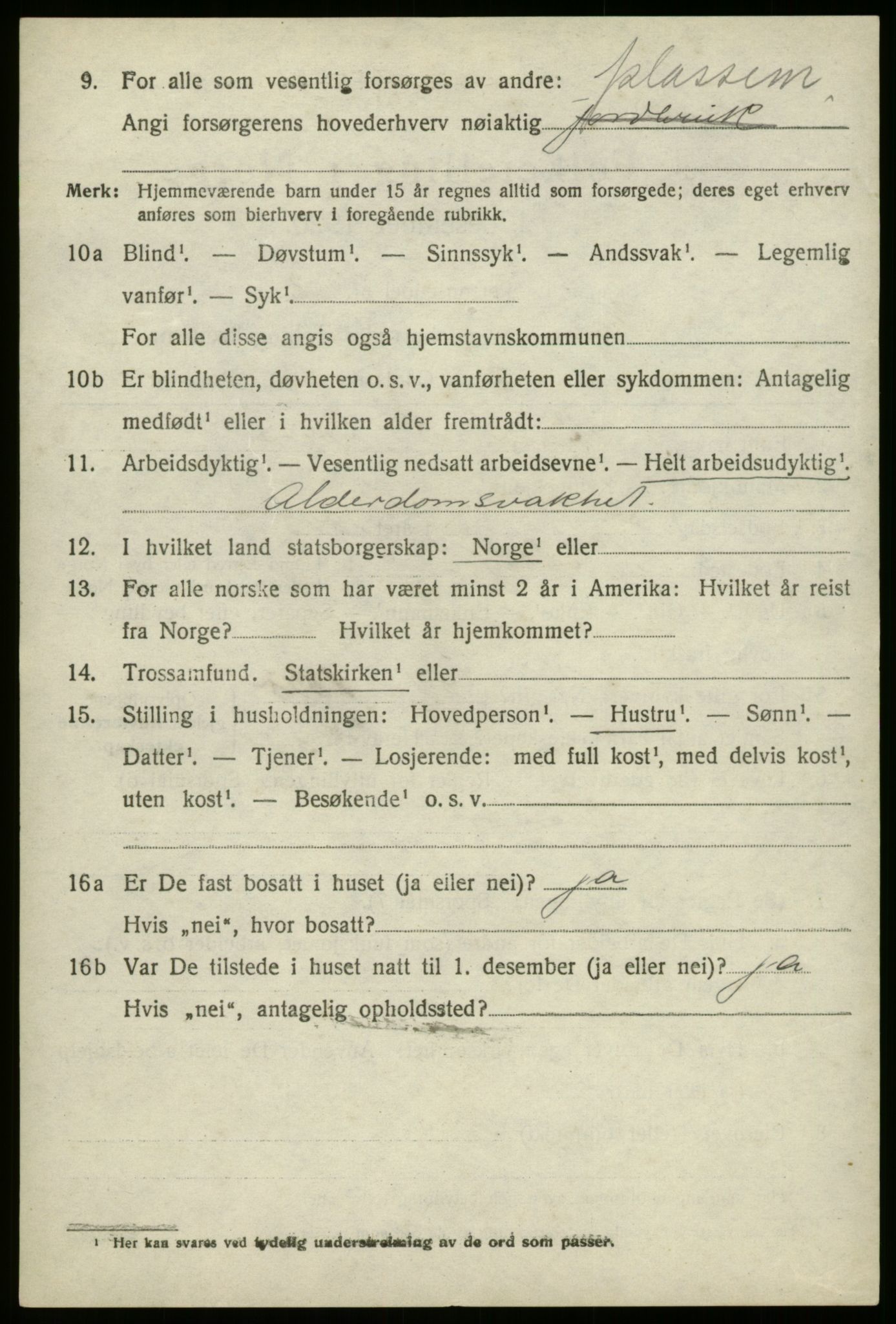 SAB, 1920 census for Stryn, 1920, p. 1693