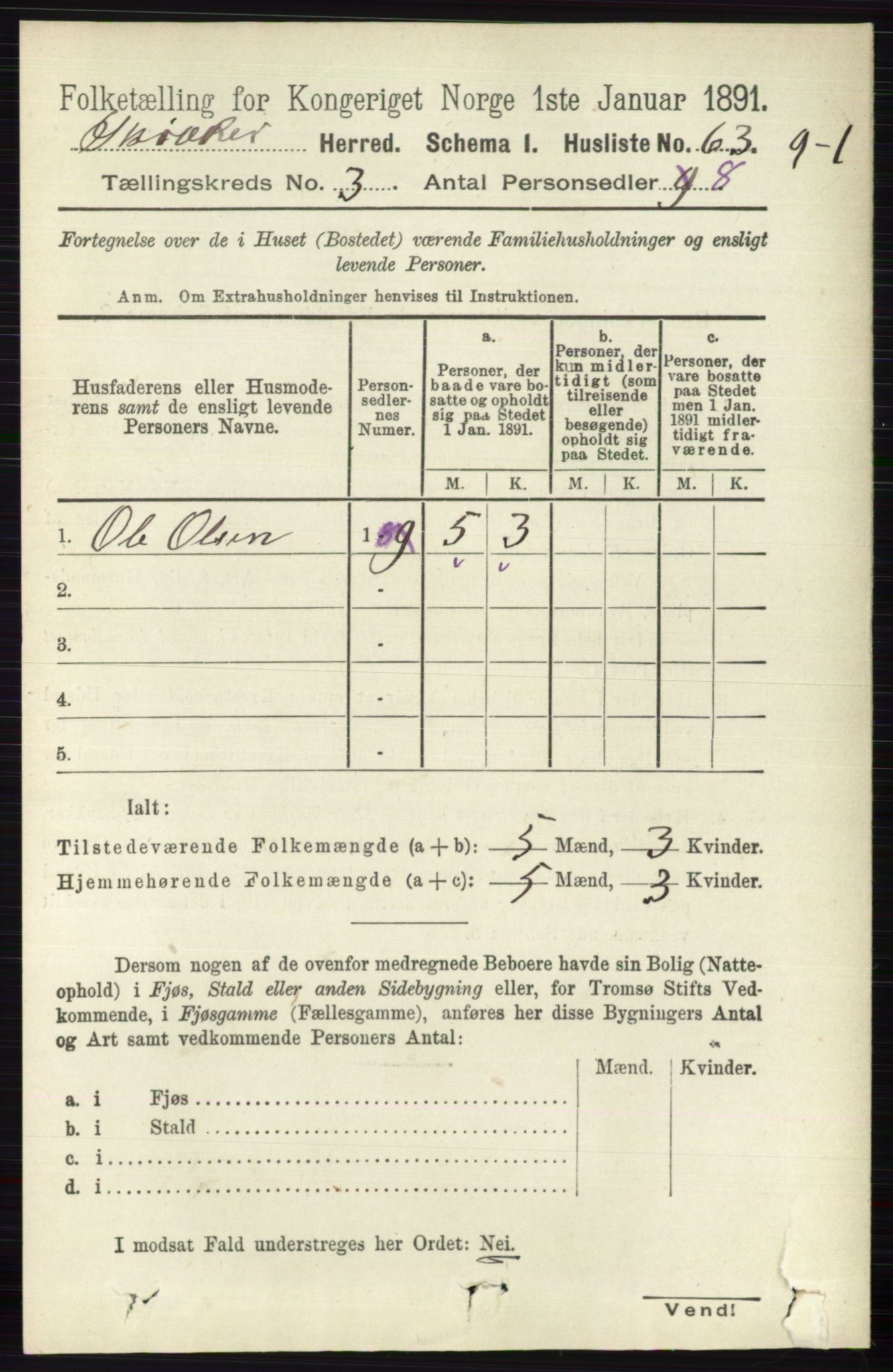 RA, 1891 census for 0513 Skjåk, 1891, p. 946