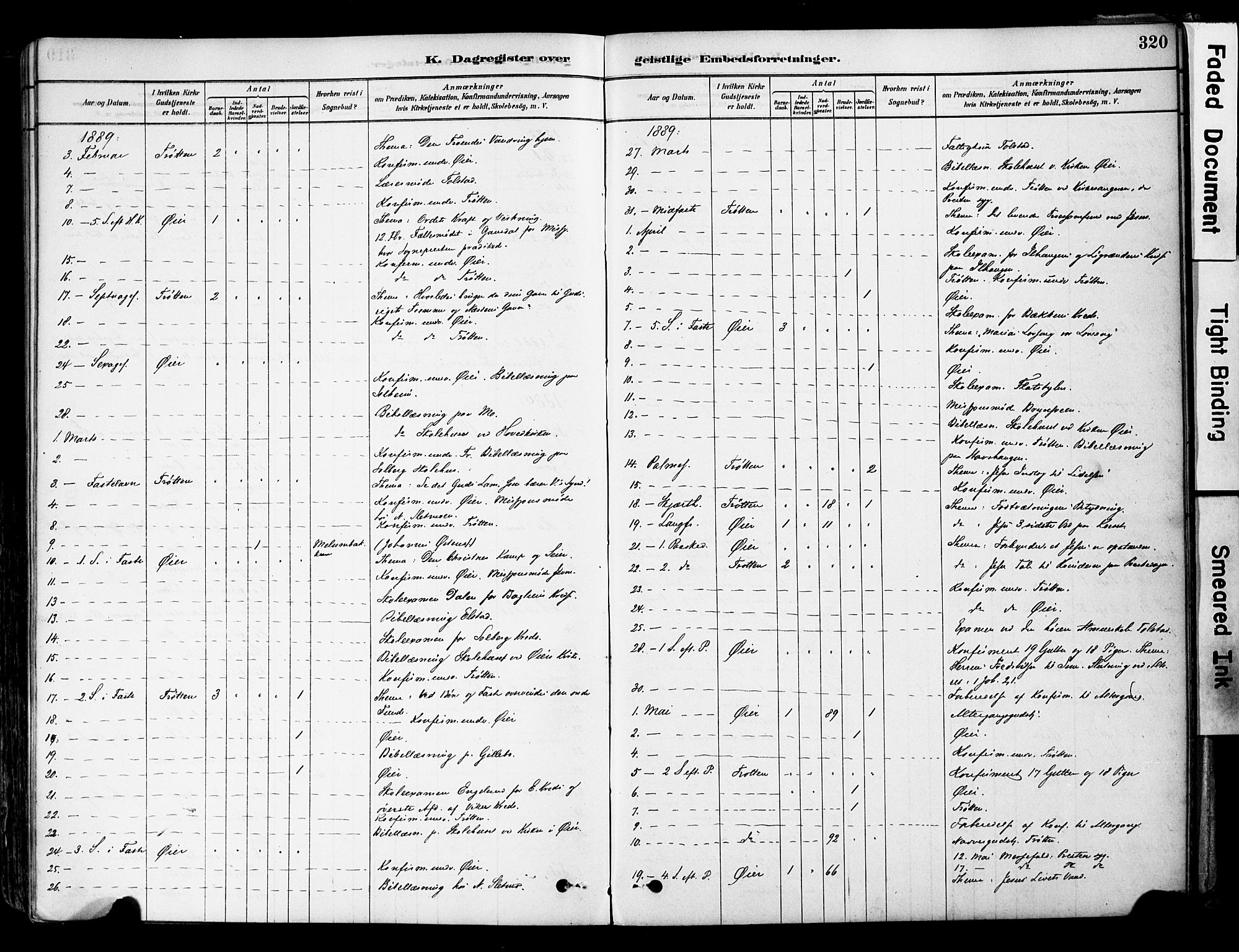 Øyer prestekontor, SAH/PREST-084/H/Ha/Haa/L0008: Parish register (official) no. 8, 1878-1897, p. 320