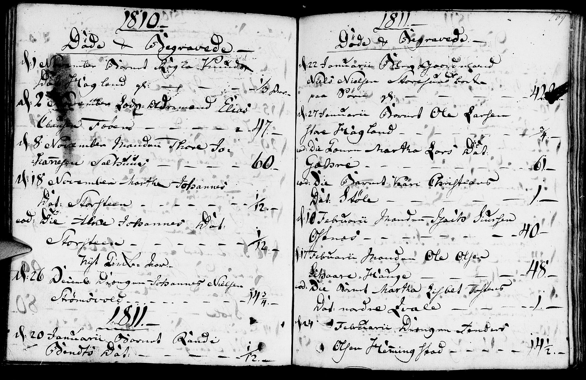 Torvastad sokneprestkontor, SAST/A -101857/H/Ha/Haa/L0002: Parish register (official) no. A 2, 1801-1817, p. 269