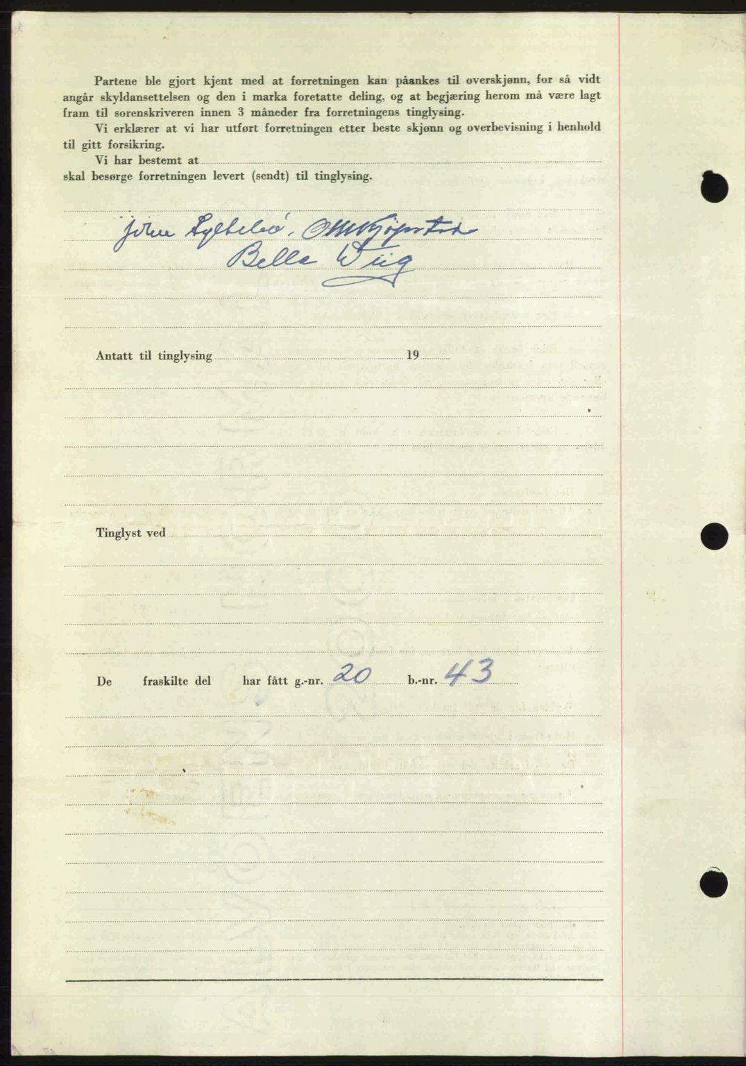 Romsdal sorenskriveri, SAT/A-4149/1/2/2C: Mortgage book no. A24, 1947-1947, Diary no: : 3241/1947