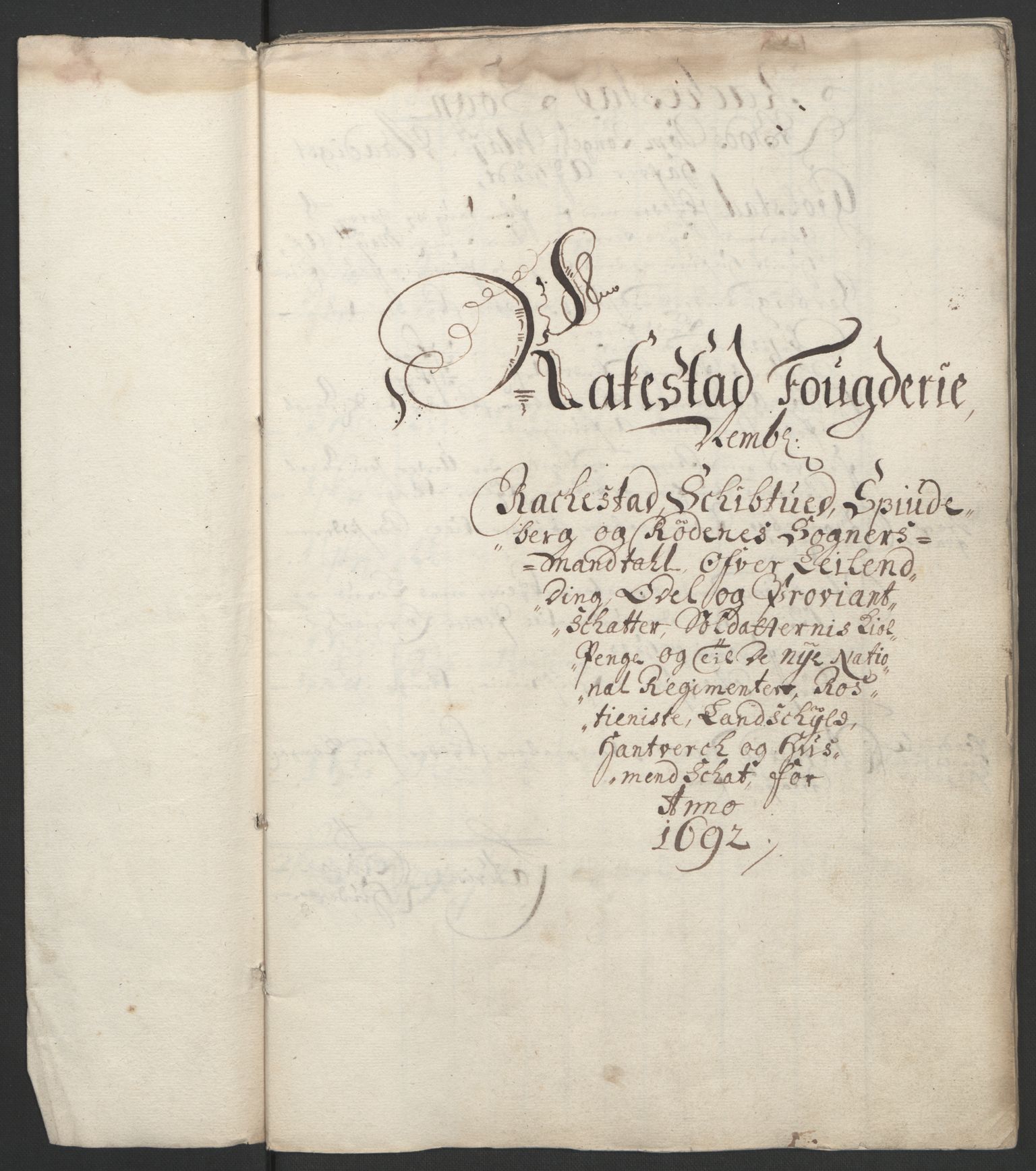 Rentekammeret inntil 1814, Reviderte regnskaper, Fogderegnskap, RA/EA-4092/R05/L0278: Fogderegnskap Rakkestad, 1691-1693, p. 208