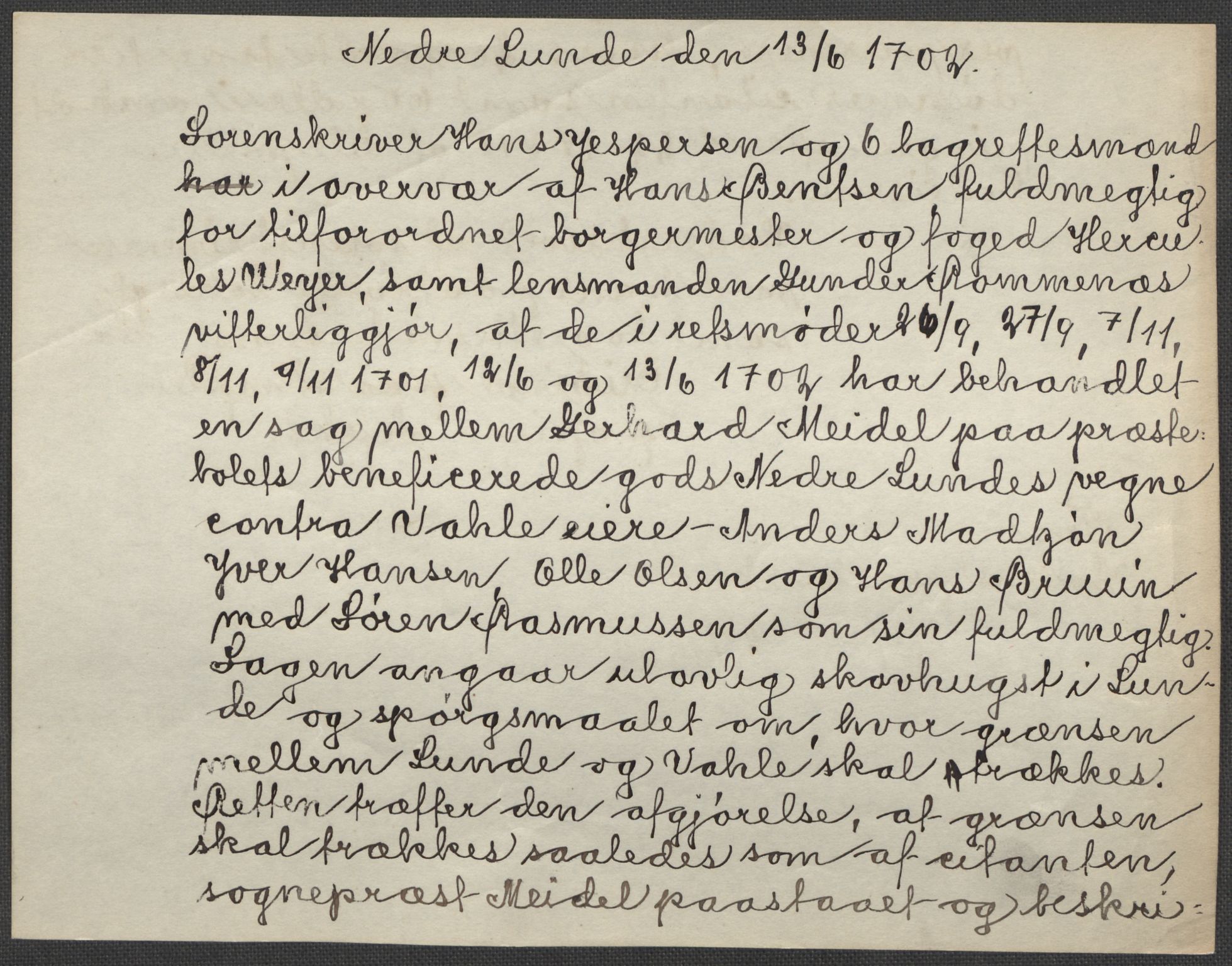 Riksarkivets diplomsamling, RA/EA-5965/F15/L0026: Prestearkiv - Telemark, 1575-1838, p. 121