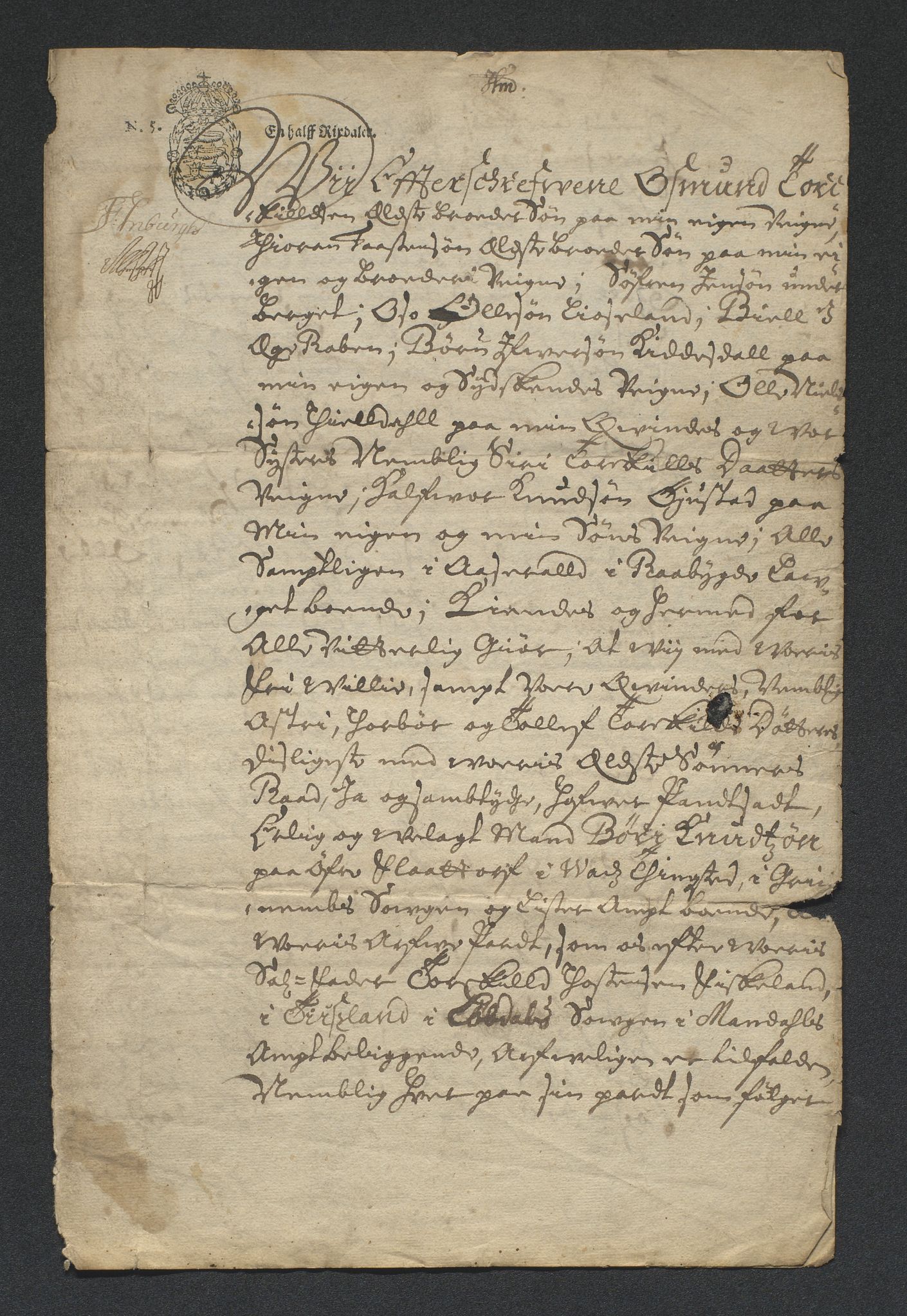 Gårdsarkiv Tisland, Laudal, AV/SAK-D/0280/F, 1741, p. 3