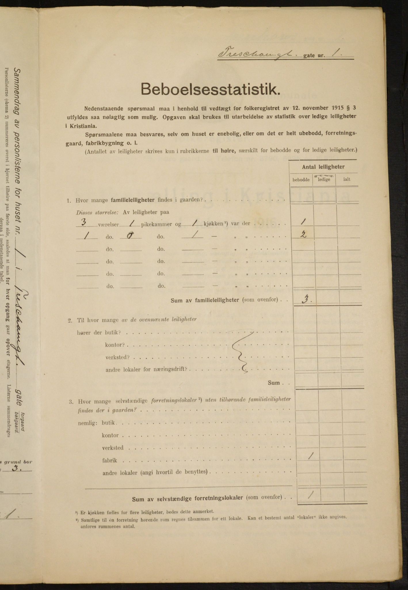 OBA, Municipal Census 1916 for Kristiania, 1916, p. 118744