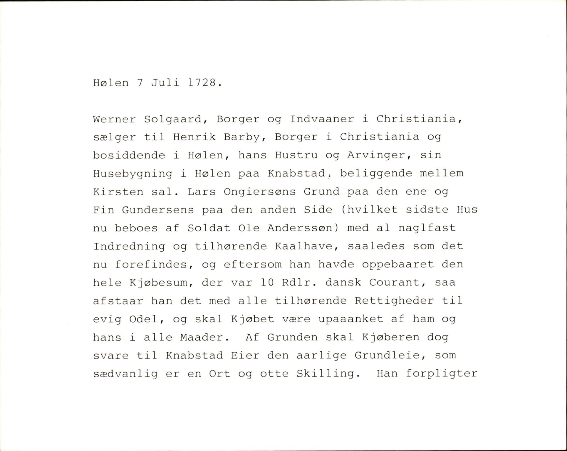 Riksarkivets diplomsamling, AV/RA-EA-5965/F35/F35k/L0001: Regestsedler: Prestearkiver fra Østfold og Akershus, p. 789