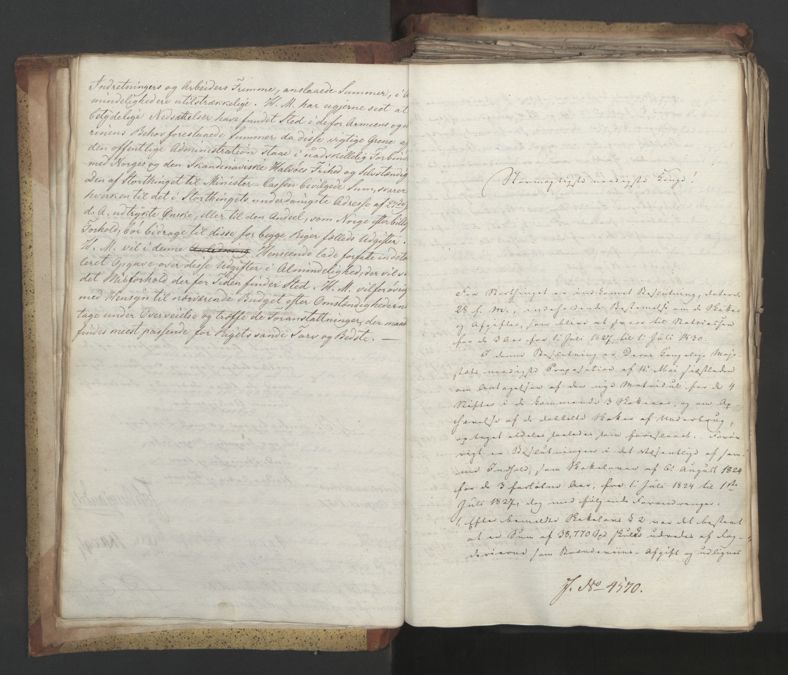 Statsrådsavdelingen i Stockholm, AV/RA-S-1003/D/Da/L0052: Regjeringsinnstillinger nr. 4566-4799, 1827, p. 19