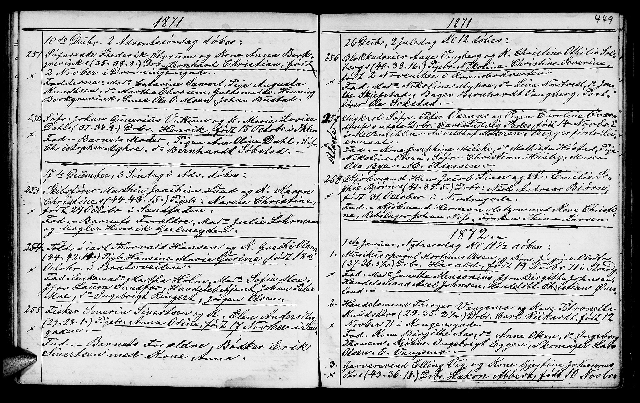 Ministerialprotokoller, klokkerbøker og fødselsregistre - Sør-Trøndelag, SAT/A-1456/602/L0140: Parish register (copy) no. 602C08, 1864-1872, p. 448-449