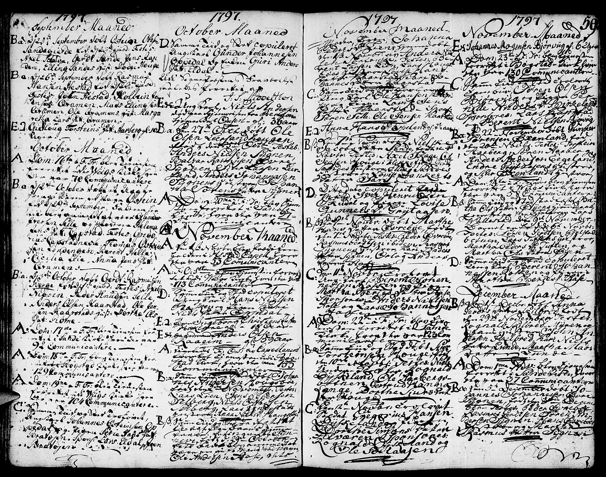 Gaular sokneprestembete, SAB/A-80001/H/Haa: Parish register (official) no. A 2, 1785-1821, p. 59