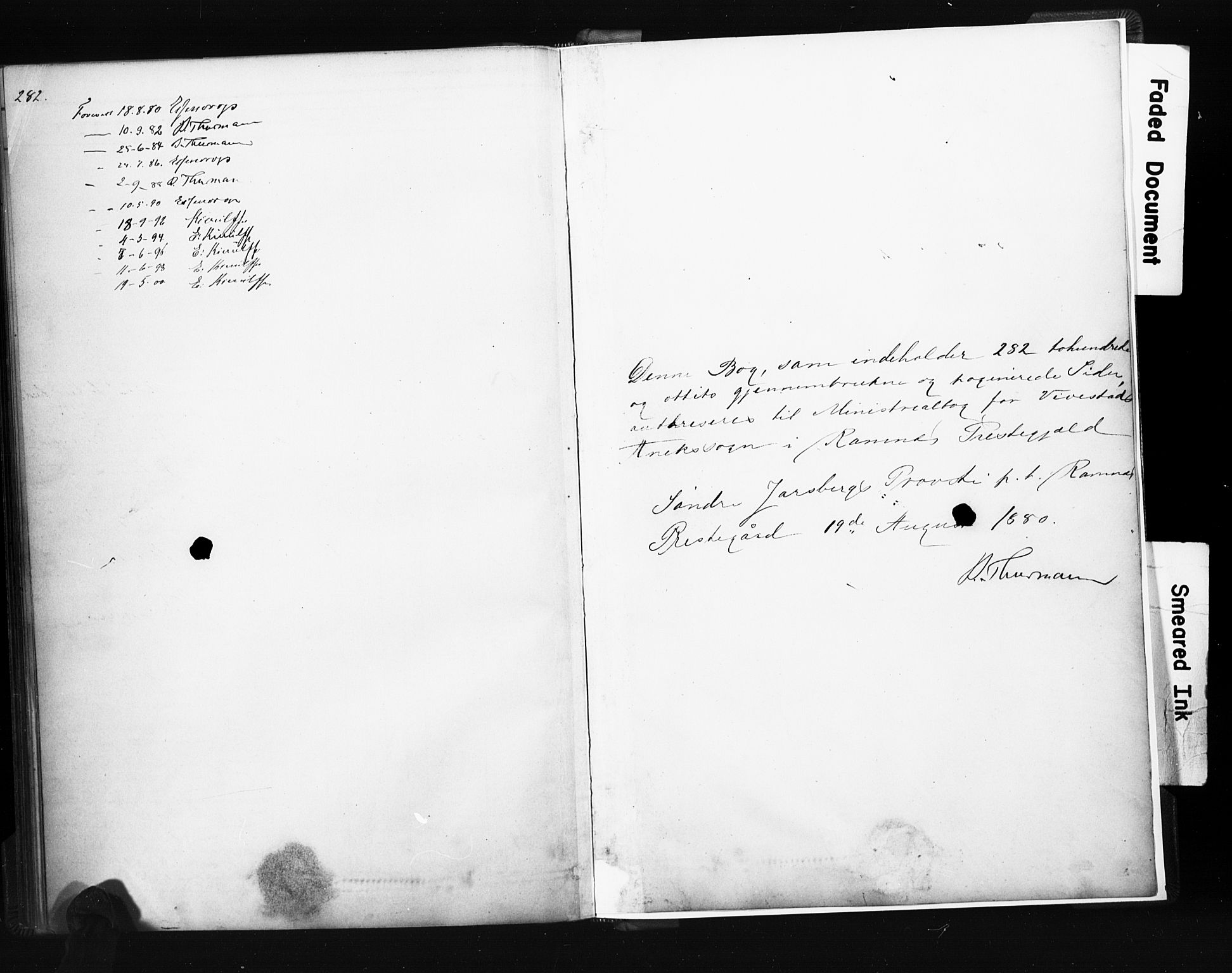 Ramnes kirkebøker, SAKO/A-314/F/Fc/L0001: Parish register (official) no. III 1, 1878-1899, p. 282-283
