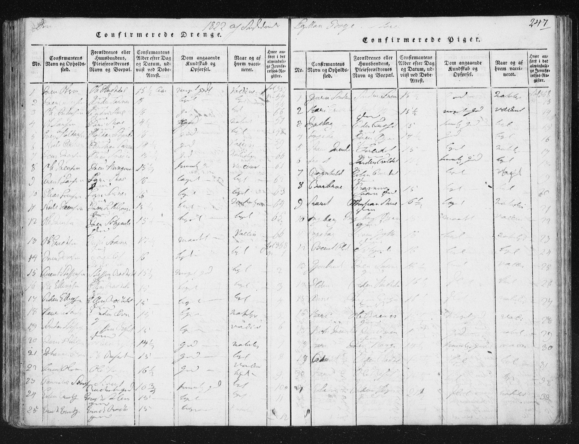 Ministerialprotokoller, klokkerbøker og fødselsregistre - Sør-Trøndelag, SAT/A-1456/687/L0996: Parish register (official) no. 687A04, 1816-1842, p. 247