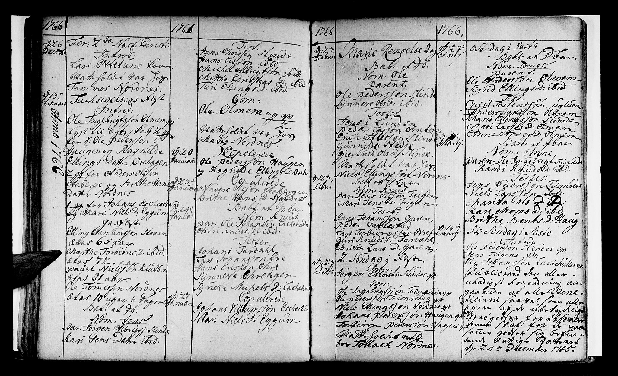 Sogndal sokneprestembete, SAB/A-81301/H/Haa/Haaa/L0004: Parish register (official) no. A 4, 1747-1782