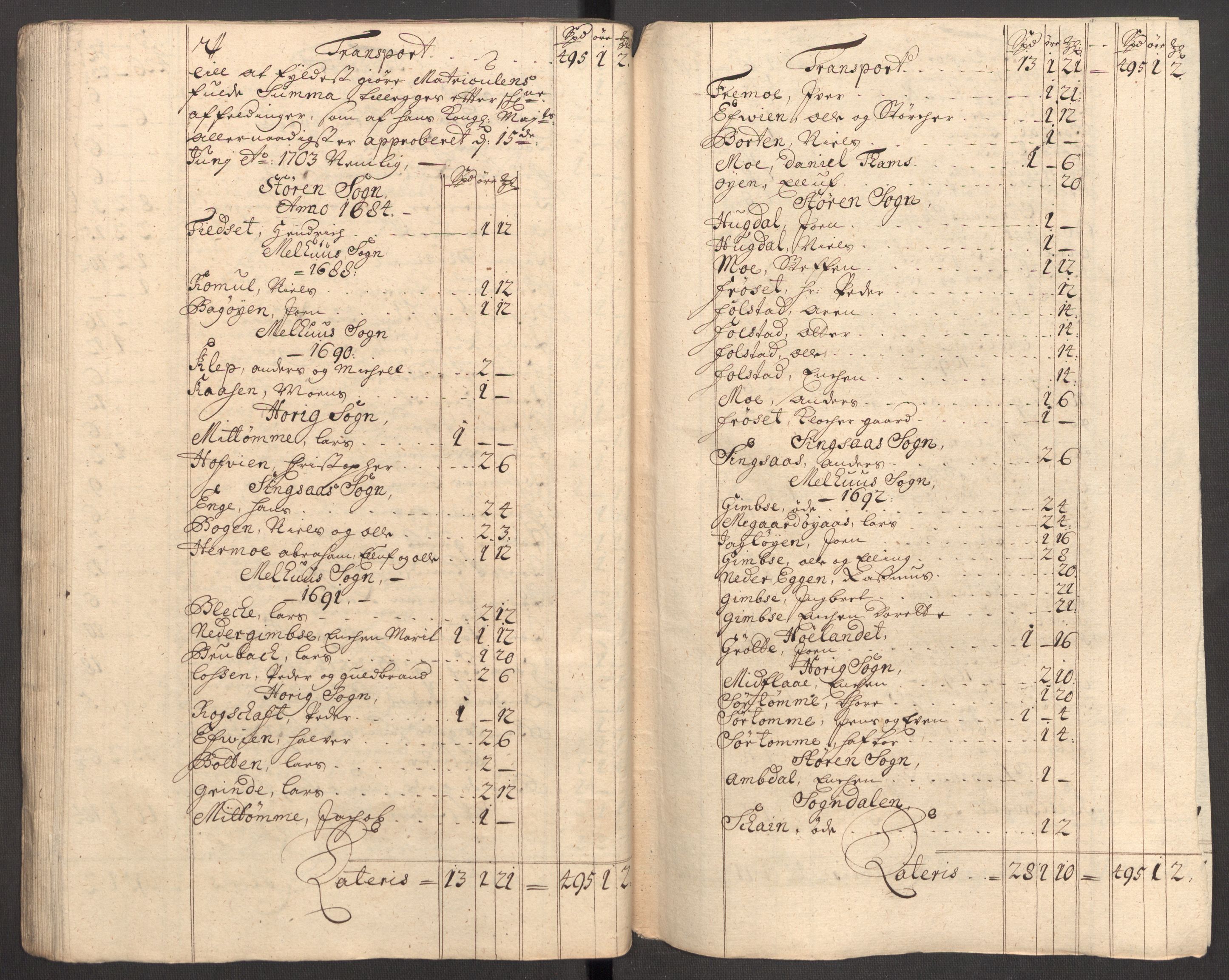 Rentekammeret inntil 1814, Reviderte regnskaper, Fogderegnskap, RA/EA-4092/R60/L3957: Fogderegnskap Orkdal og Gauldal, 1707, p. 156