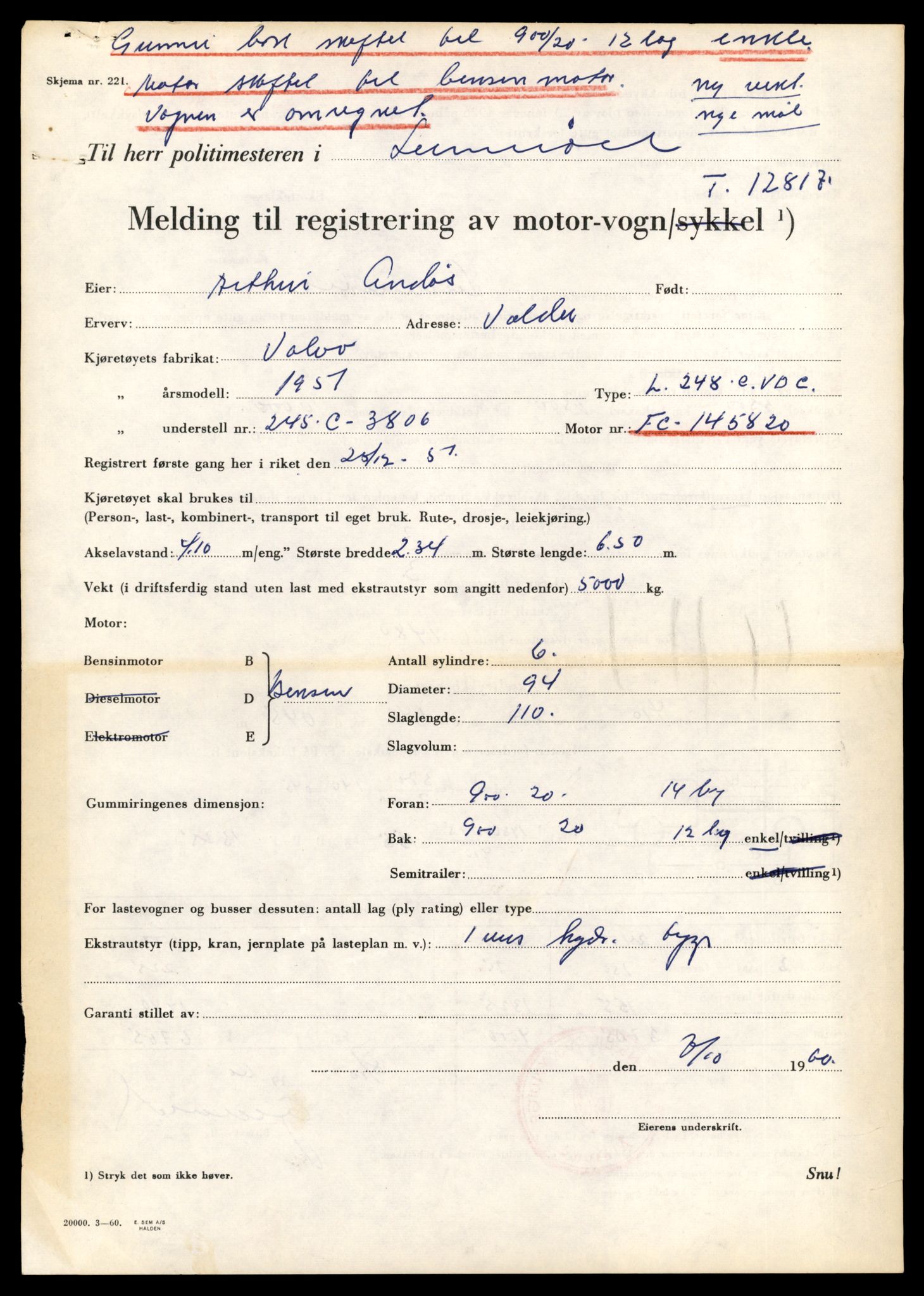 Møre og Romsdal vegkontor - Ålesund trafikkstasjon, AV/SAT-A-4099/F/Fe/L0035: Registreringskort for kjøretøy T 12653 - T 12829, 1927-1998, p. 3180