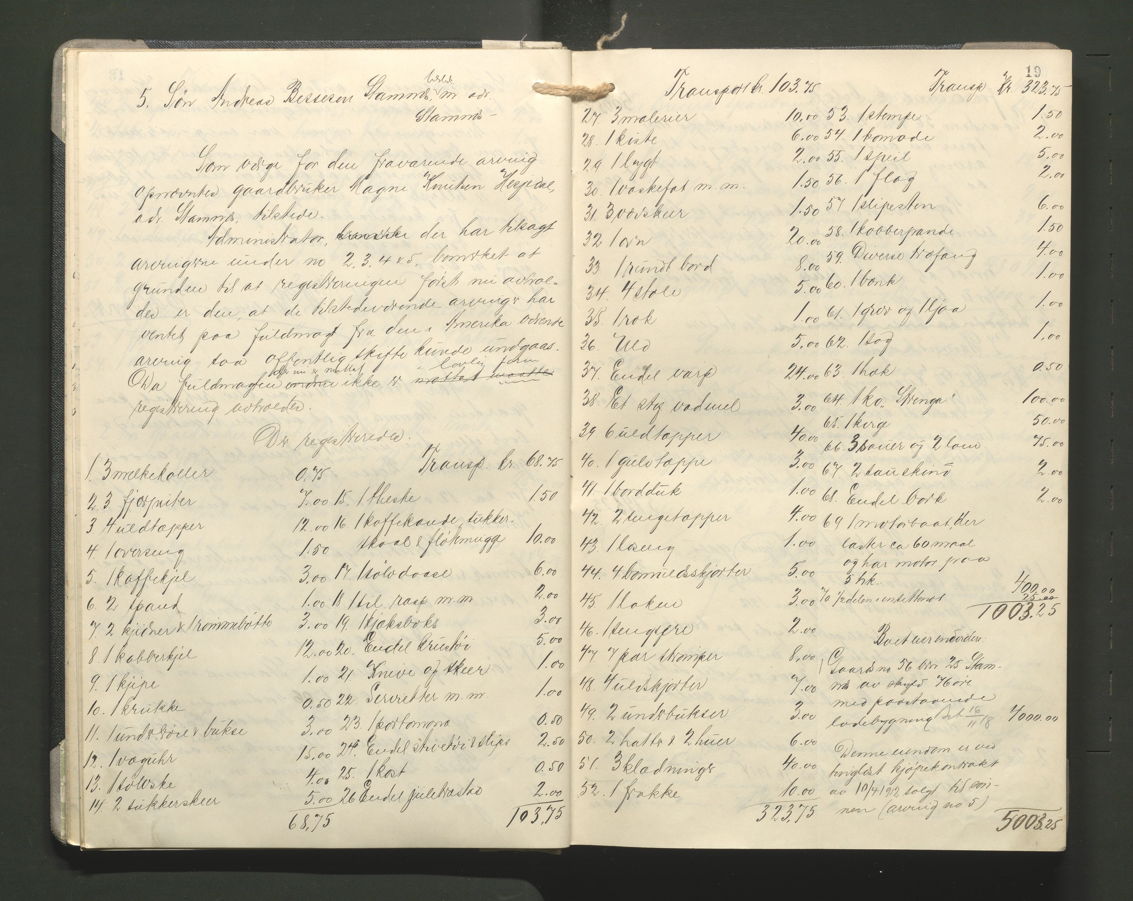 Lensmannen i Bruvik, AV/SAB-A-31301/0006/L0004: Registreringsprotokoll, 1911-1930, p. 18b-19a