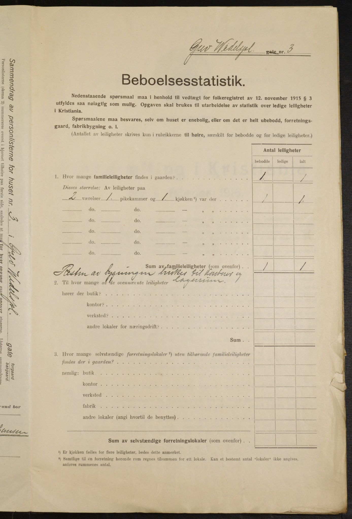 OBA, Municipal Census 1916 for Kristiania, 1916, p. 30451