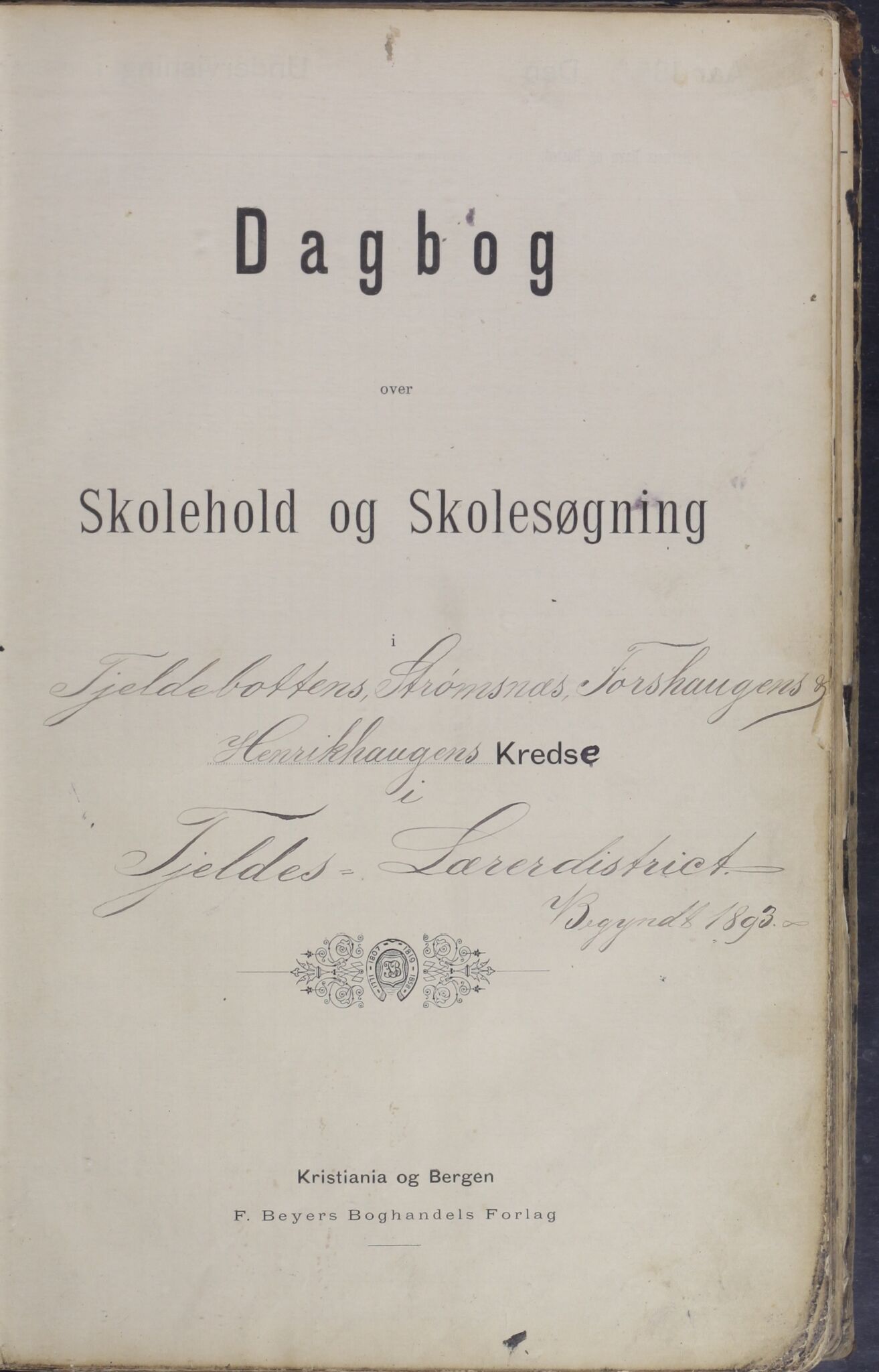 Ballangen kommune. Ymse skolekretser, AIN/K-18540.510.15/443/L0002: Dagbok, 1893-1914