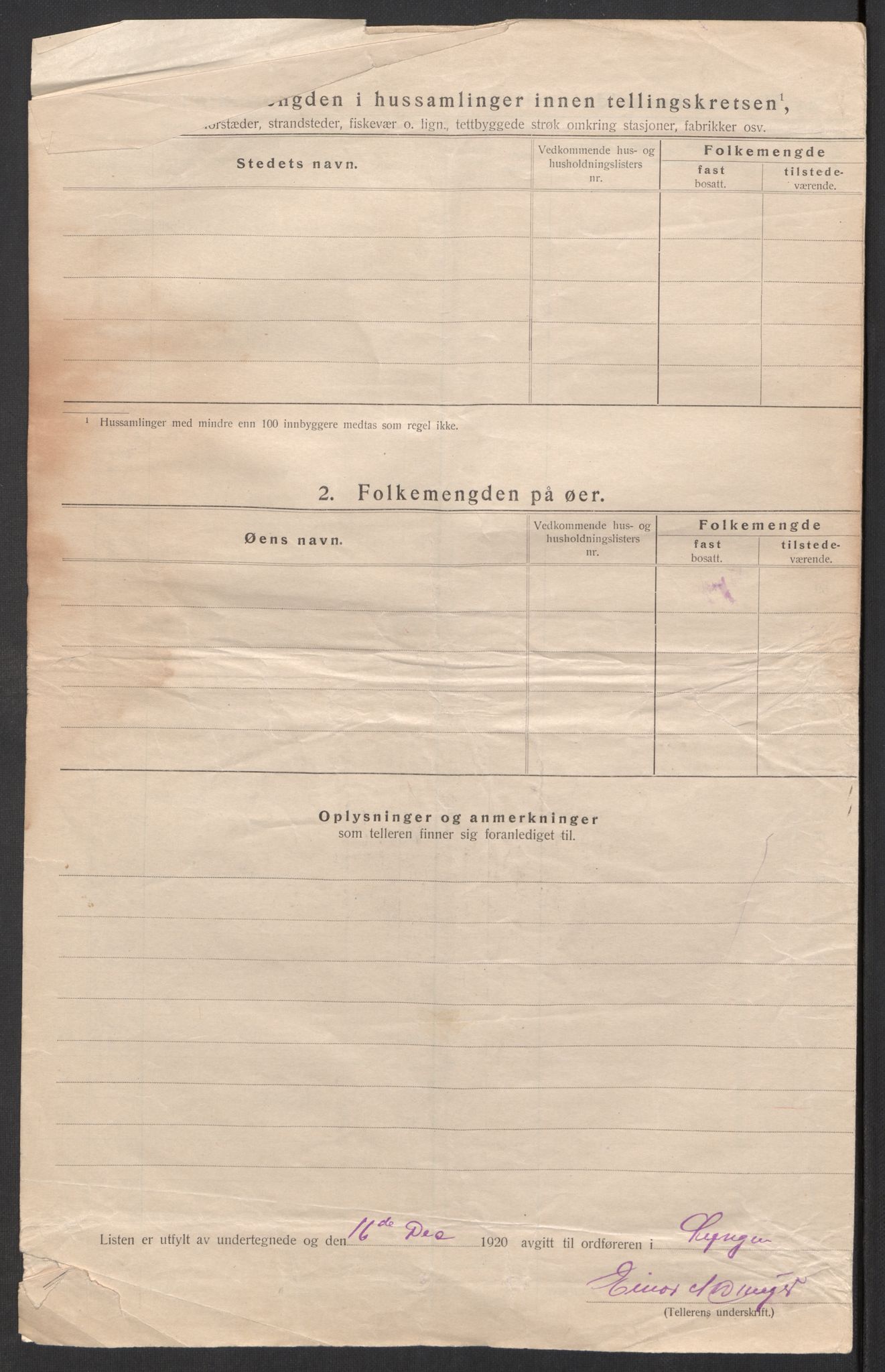 SATØ, 1920 census for Lyngen, 1920, p. 30