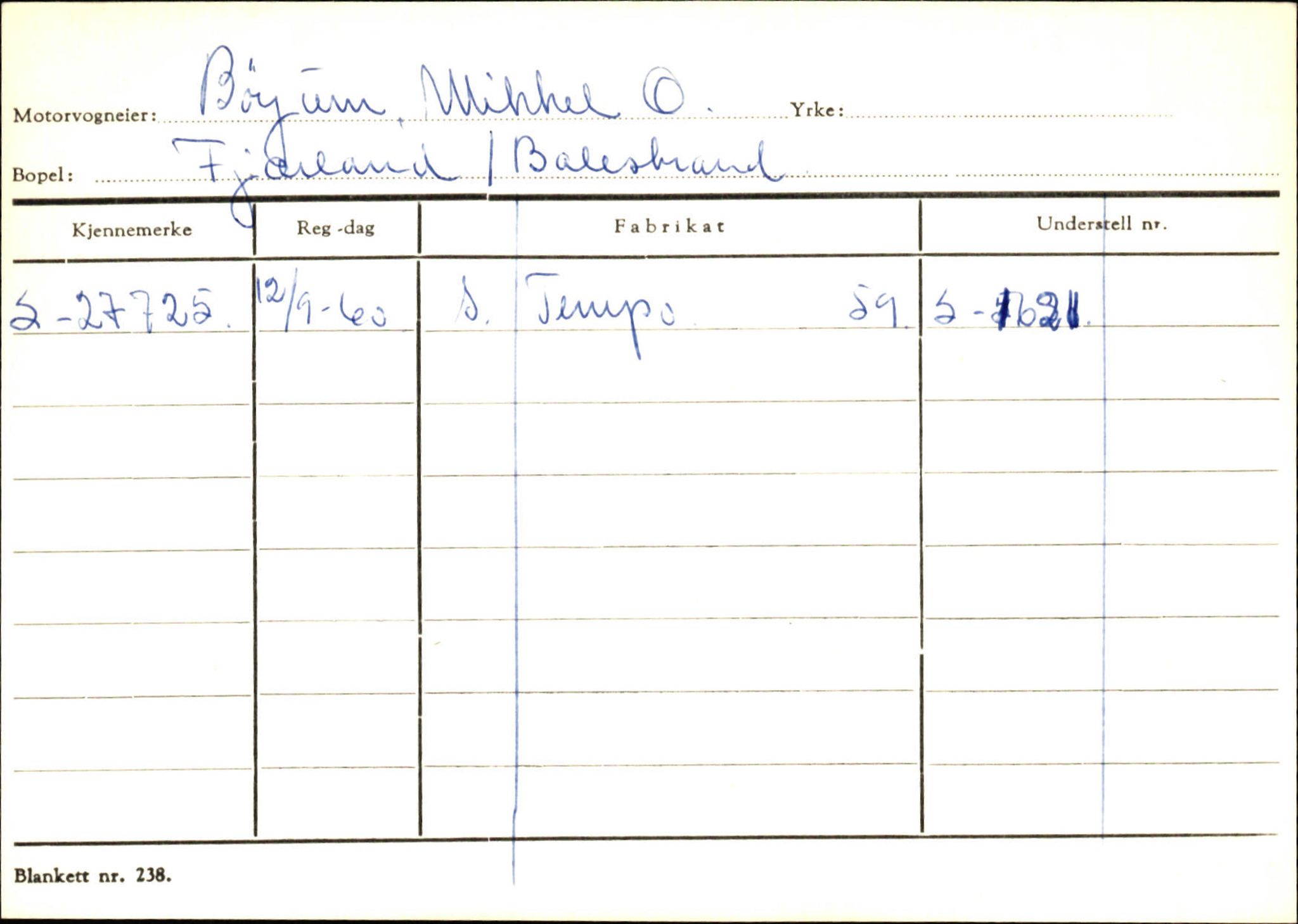 Statens vegvesen, Sogn og Fjordane vegkontor, AV/SAB-A-5301/4/F/L0132: Eigarregister Askvoll A-Å. Balestrand A-Å, 1945-1975, p. 1621