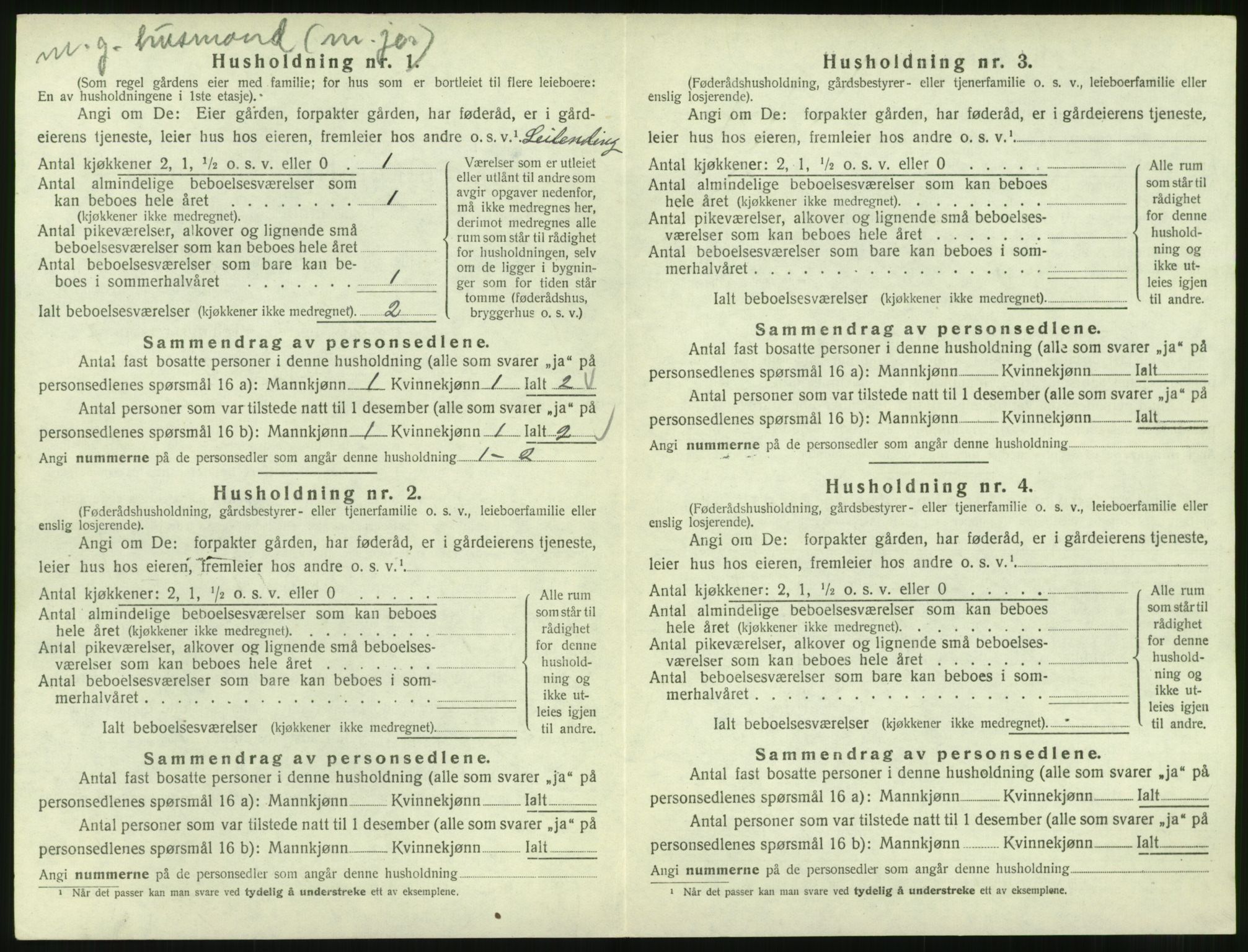 SAT, 1920 census for Skodje, 1920, p. 538