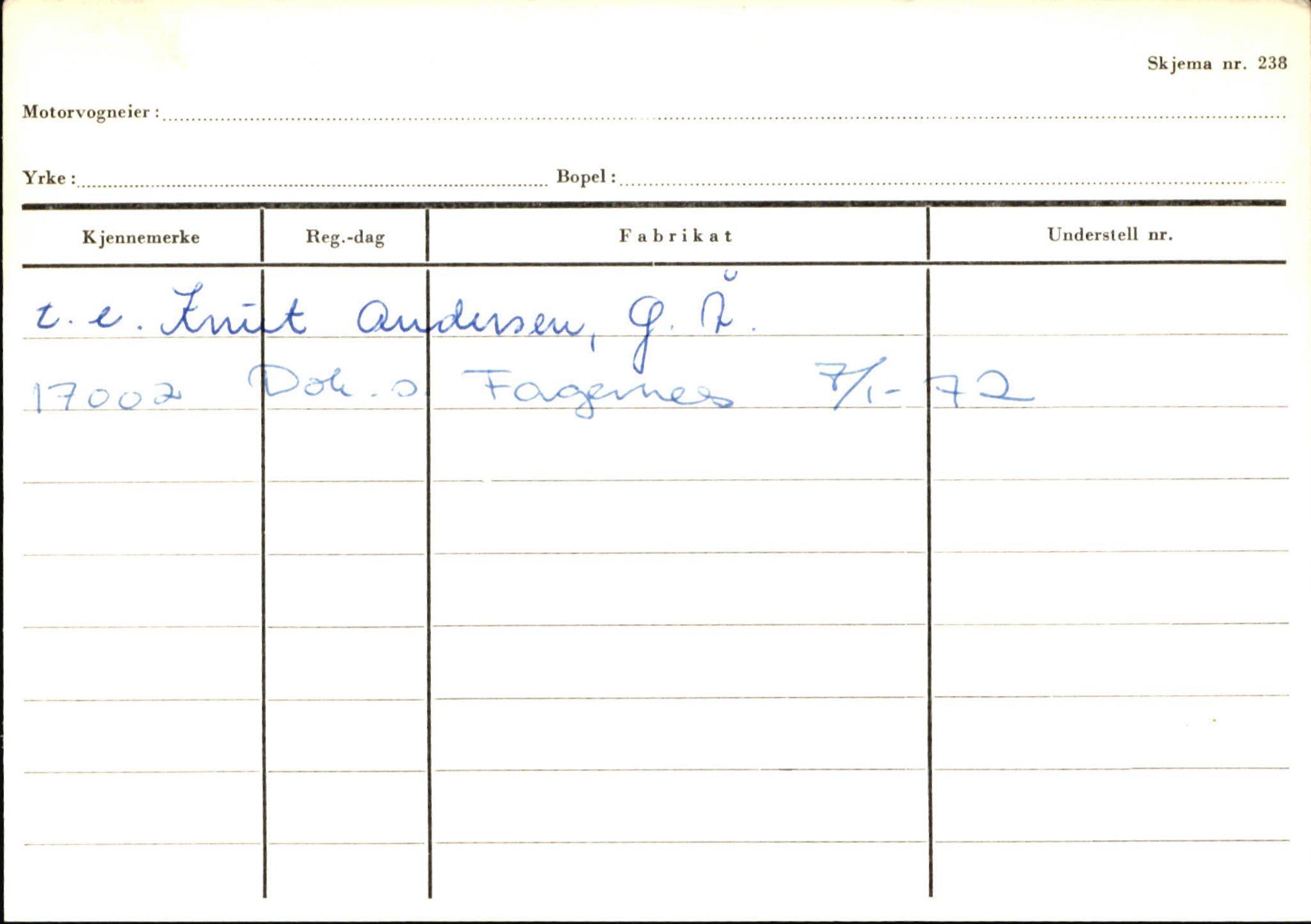 Statens vegvesen, Sogn og Fjordane vegkontor, AV/SAB-A-5301/4/F/L0145: Registerkort Vågsøy S-Å. Årdal I-P, 1945-1975, p. 1428