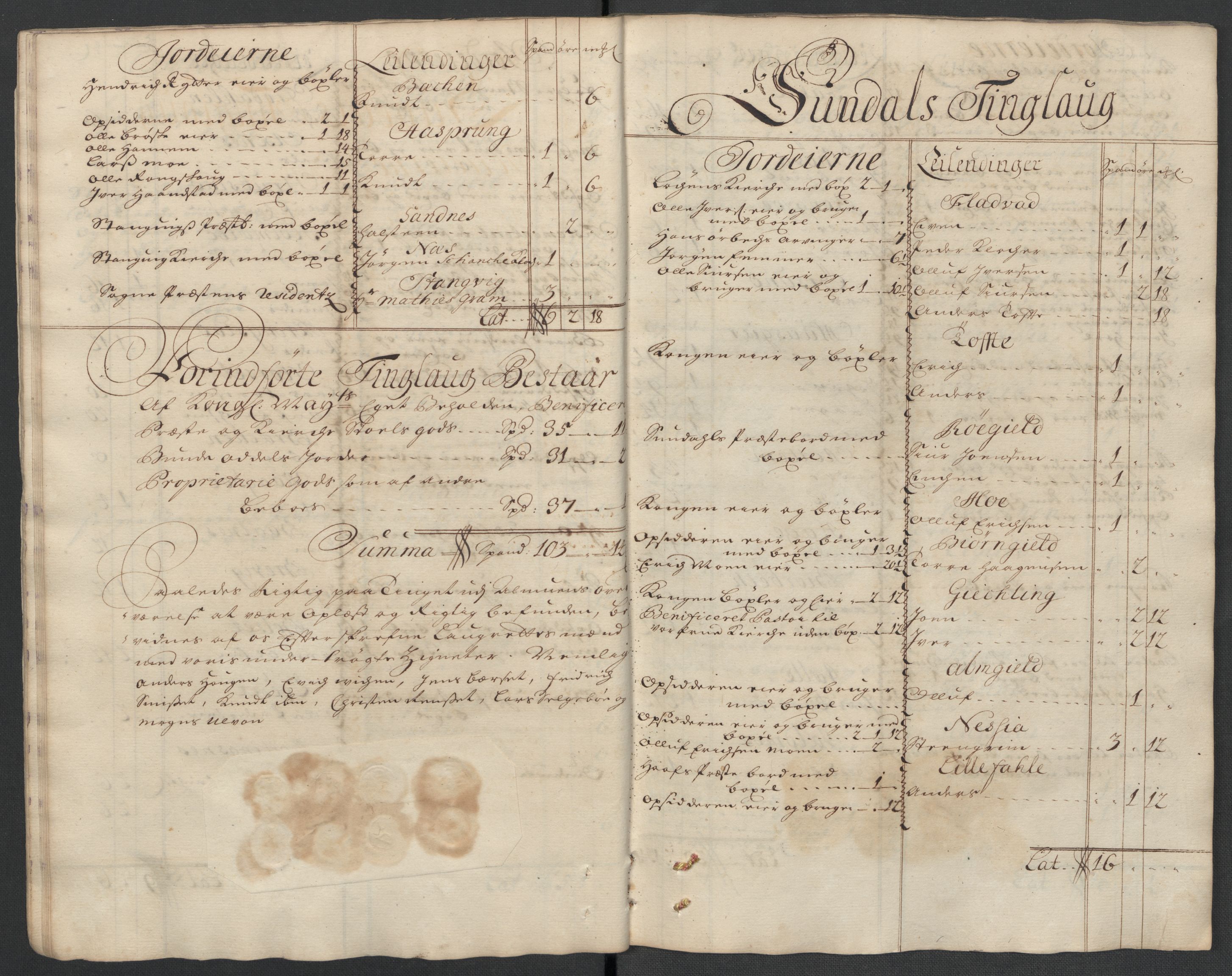 Rentekammeret inntil 1814, Reviderte regnskaper, Fogderegnskap, AV/RA-EA-4092/R56/L3744: Fogderegnskap Nordmøre, 1709-1710, p. 206