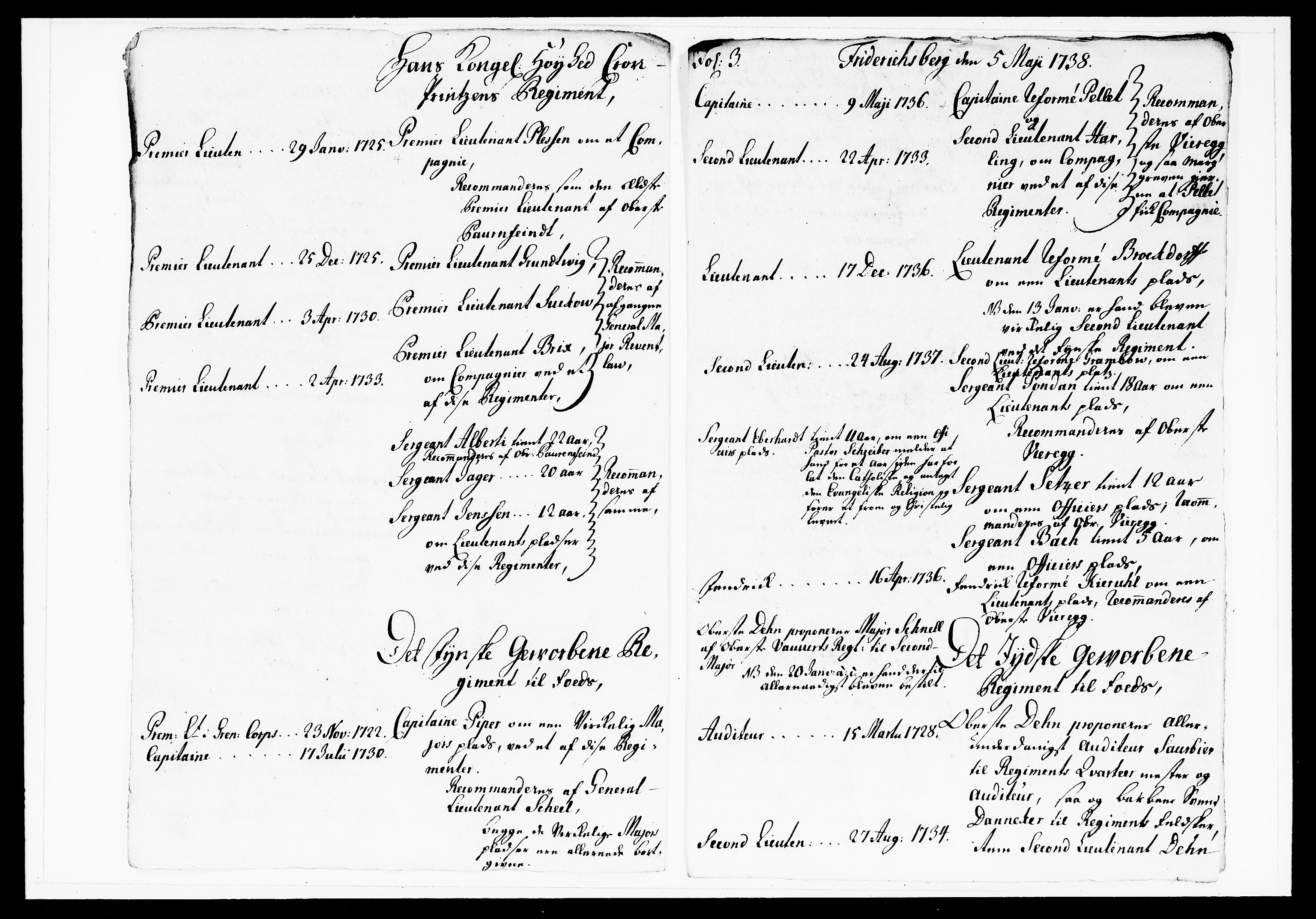 Krigskollegiet, Krigskancelliet, DRA/A-0006/-/1143-1150: Refererede sager, 1738, p. 199