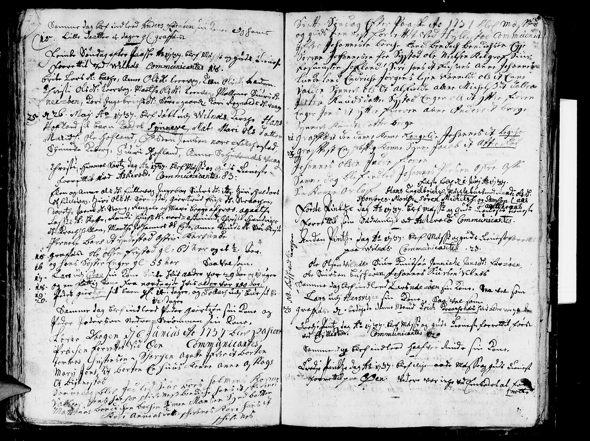 Askvoll sokneprestembete, AV/SAB-A-79501/H/Haa/Haaa/L0006: Parish register (official) no. A 6, 1734-1738, p. 54