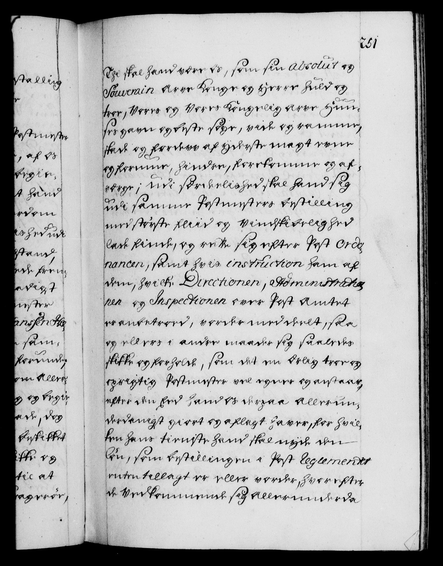 Danske Kanselli 1572-1799, AV/RA-EA-3023/F/Fc/Fca/Fcaa/L0027: Norske registre, 1730-1732, p. 251a