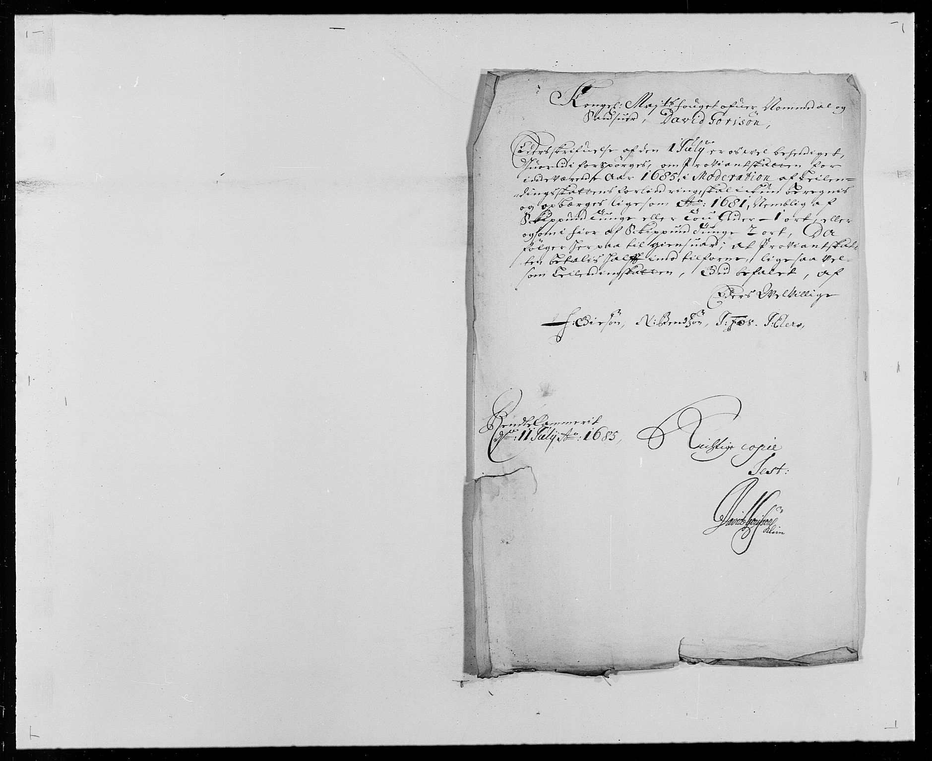 Rentekammeret inntil 1814, Reviderte regnskaper, Fogderegnskap, AV/RA-EA-4092/R24/L1571: Fogderegnskap Numedal og Sandsvær, 1679-1686, p. 262