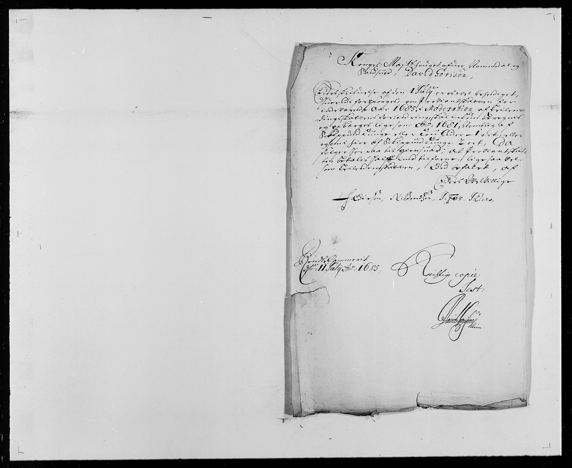 Rentekammeret inntil 1814, Reviderte regnskaper, Fogderegnskap, RA/EA-4092/R24/L1571: Fogderegnskap Numedal og Sandsvær, 1679-1686, p. 262