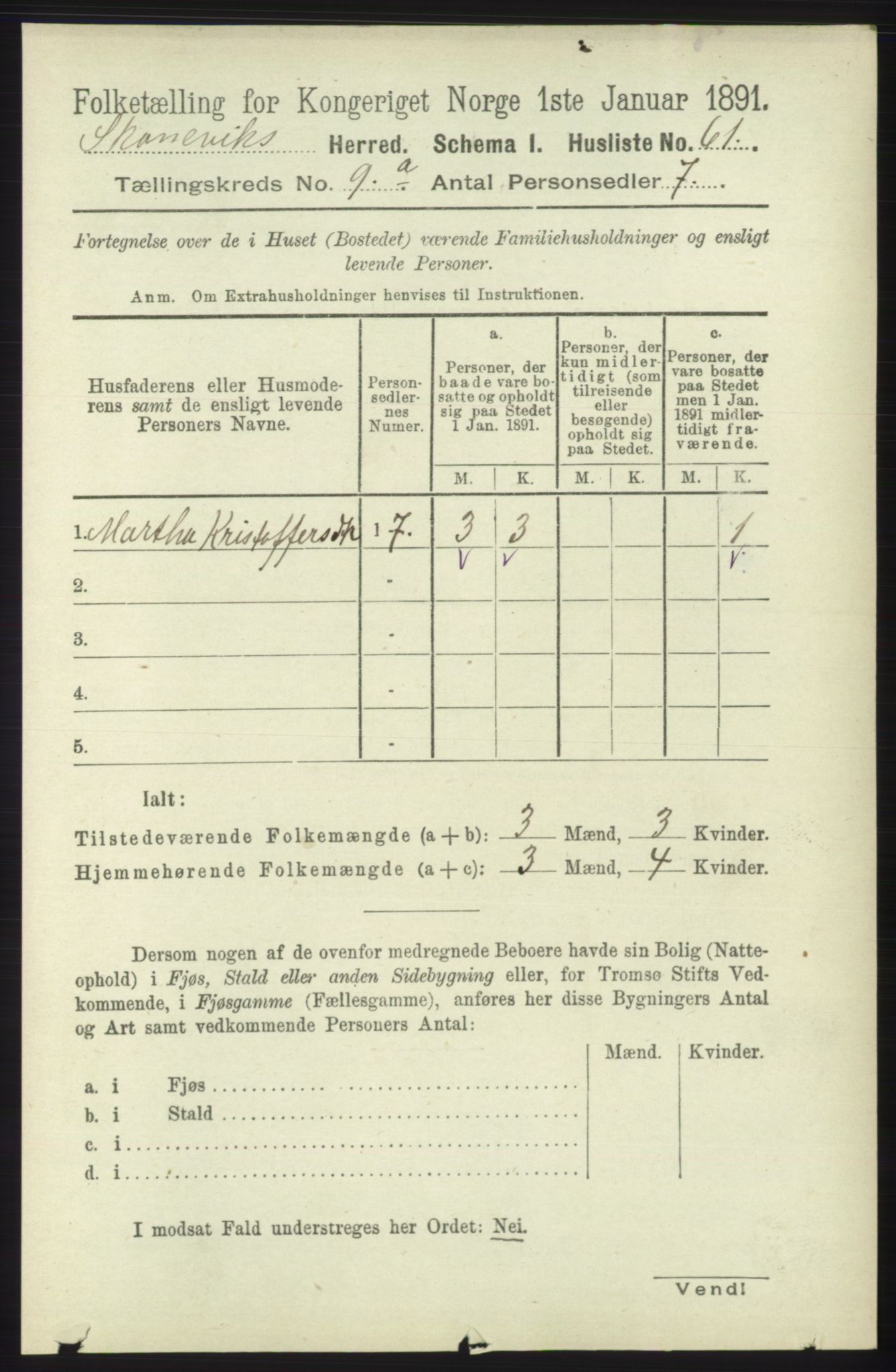 RA, 1891 census for 1212 Skånevik, 1891, p. 2550