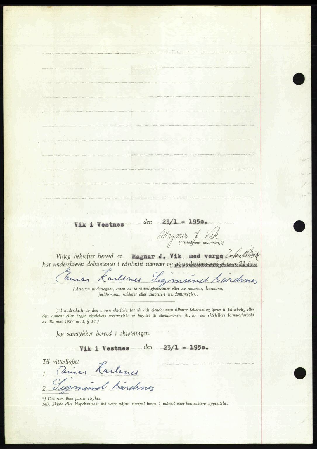 Romsdal sorenskriveri, AV/SAT-A-4149/1/2/2C: Mortgage book no. A32, 1950-1950, Diary no: : 411/1950