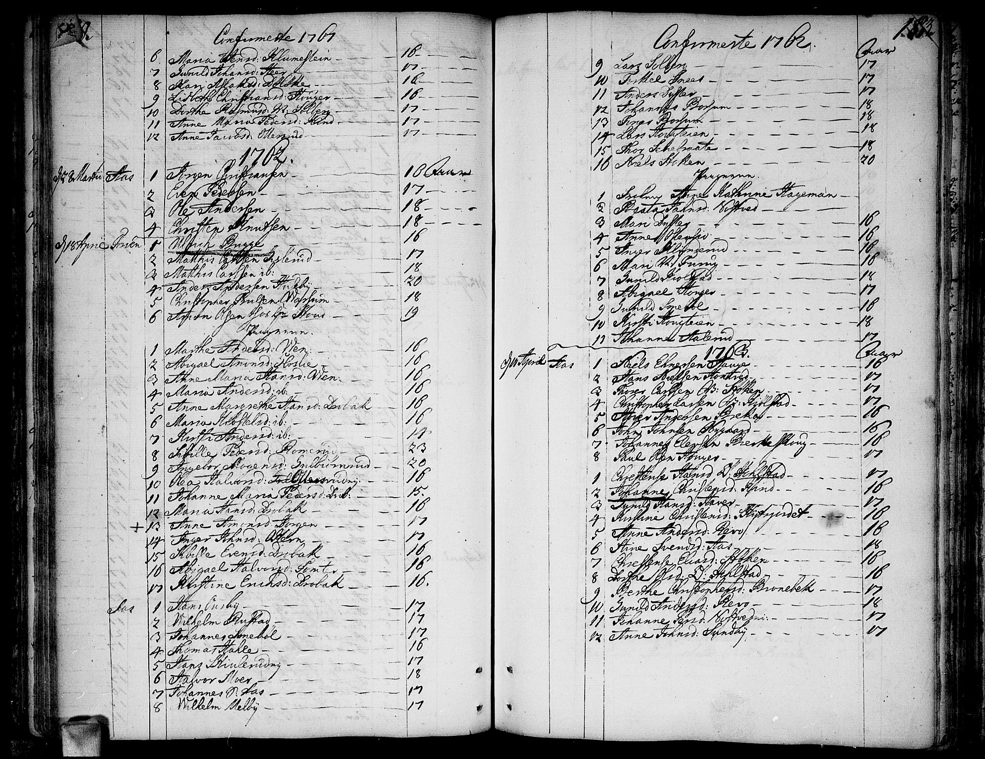 Ås prestekontor Kirkebøker, AV/SAO-A-10894/F/Fa/L0001: Parish register (official) no. I 1, 1742-1778, p. 180-181