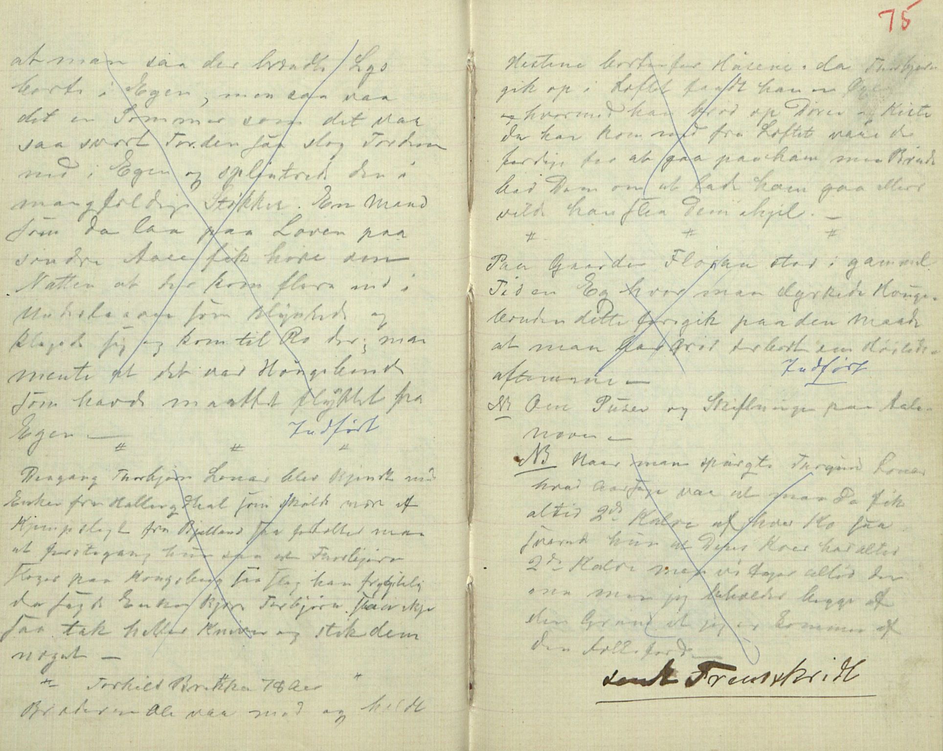 Rikard Berge, TEMU/TGM-A-1003/F/L0016/0013: 529-550 / 541 Oppskrifter av Halvor N. Tvedten, 1893, p. 74-75