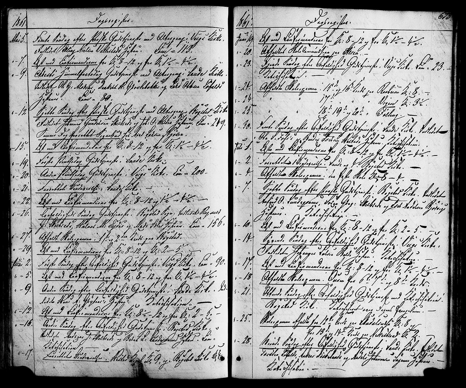 Gaular sokneprestembete, SAB/A-80001/H/Haa: Parish register (official) no. A 5, 1860-1881, p. 673