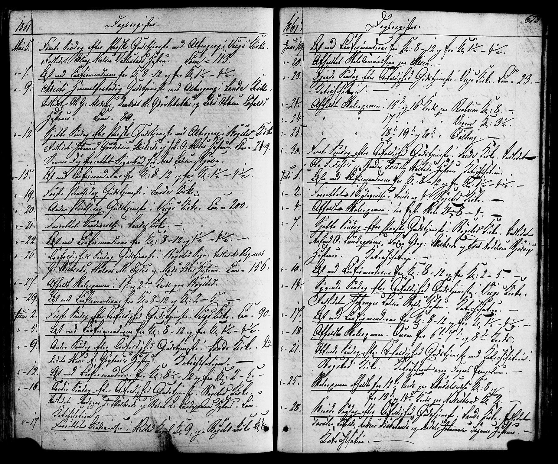 Gaular sokneprestembete, AV/SAB-A-80001/H/Haa: Parish register (official) no. A 5, 1860-1881, p. 673
