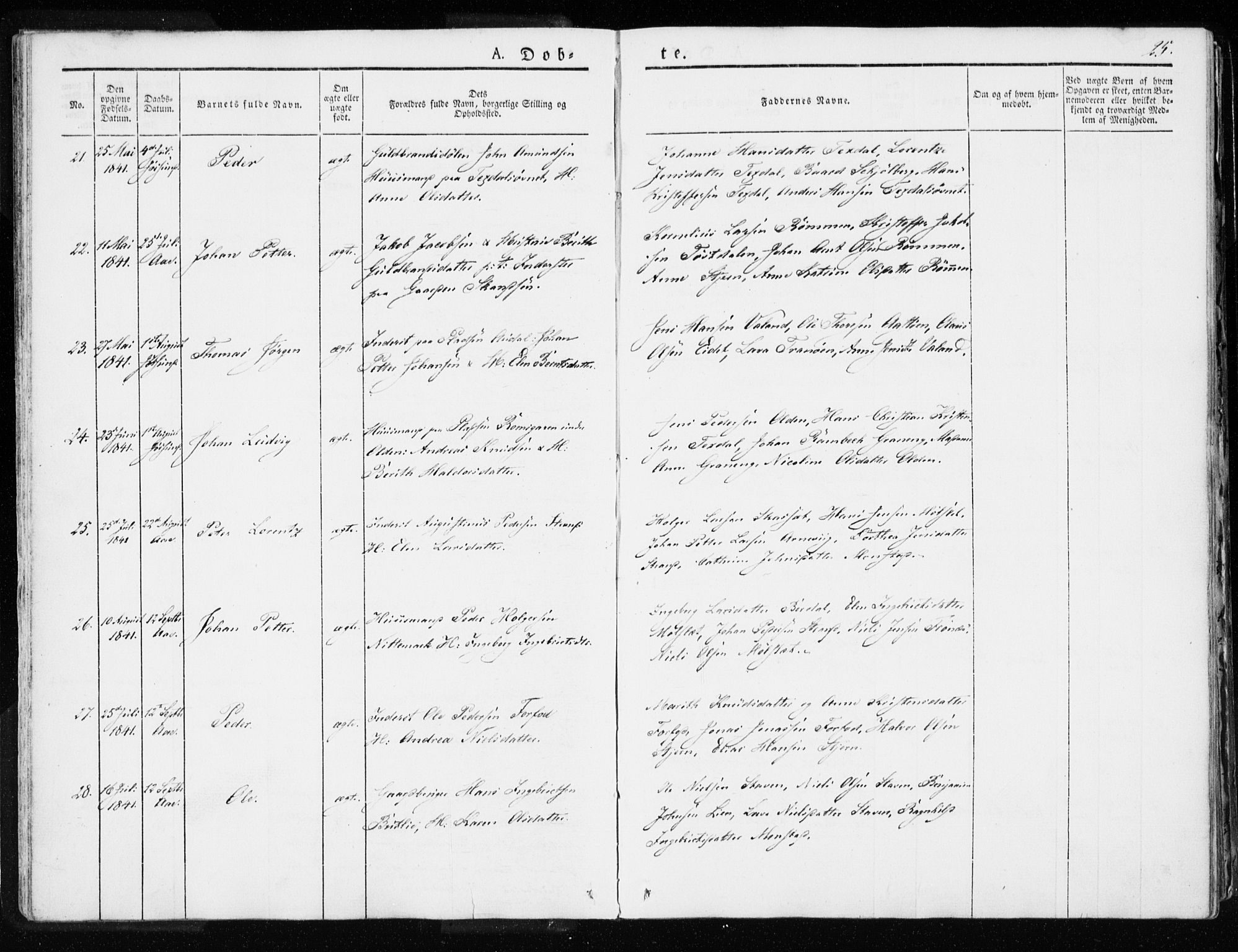 Ministerialprotokoller, klokkerbøker og fødselsregistre - Sør-Trøndelag, AV/SAT-A-1456/655/L0676: Parish register (official) no. 655A05, 1830-1847, p. 25