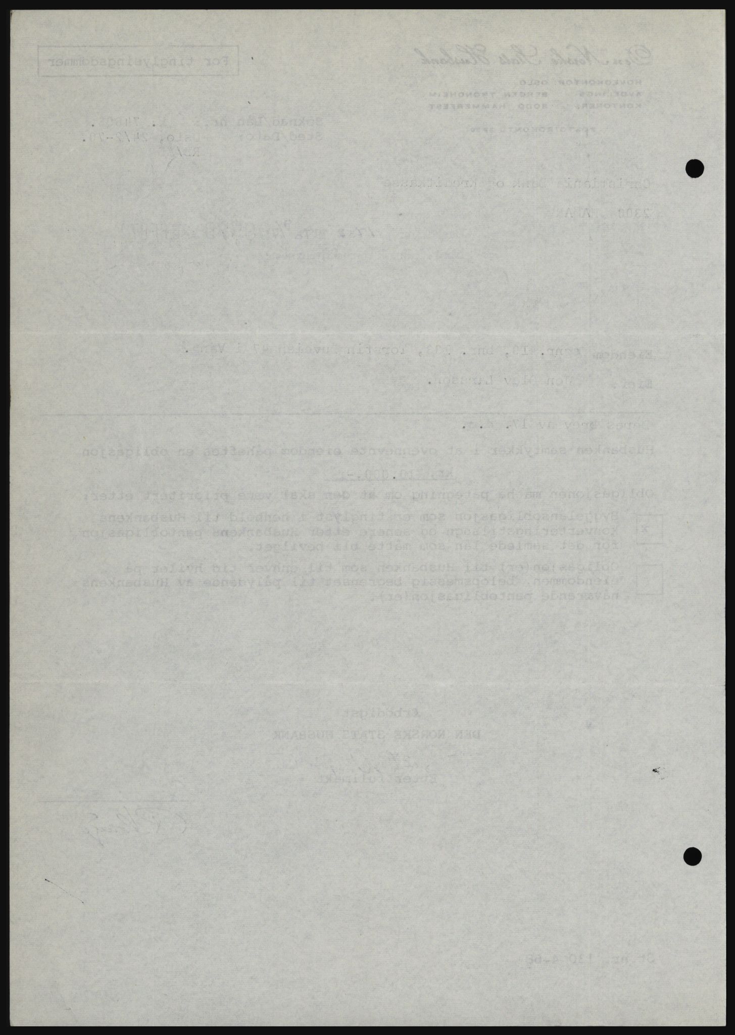 Nord-Hedmark sorenskriveri, SAH/TING-012/H/Hc/L0033: Mortgage book no. 33, 1970-1970, Diary no: : 1752/1970