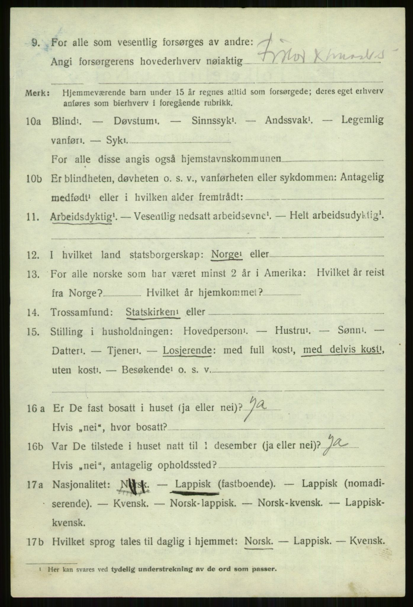 SATØ, 1920 census for Skjervøy, 1920, p. 5388