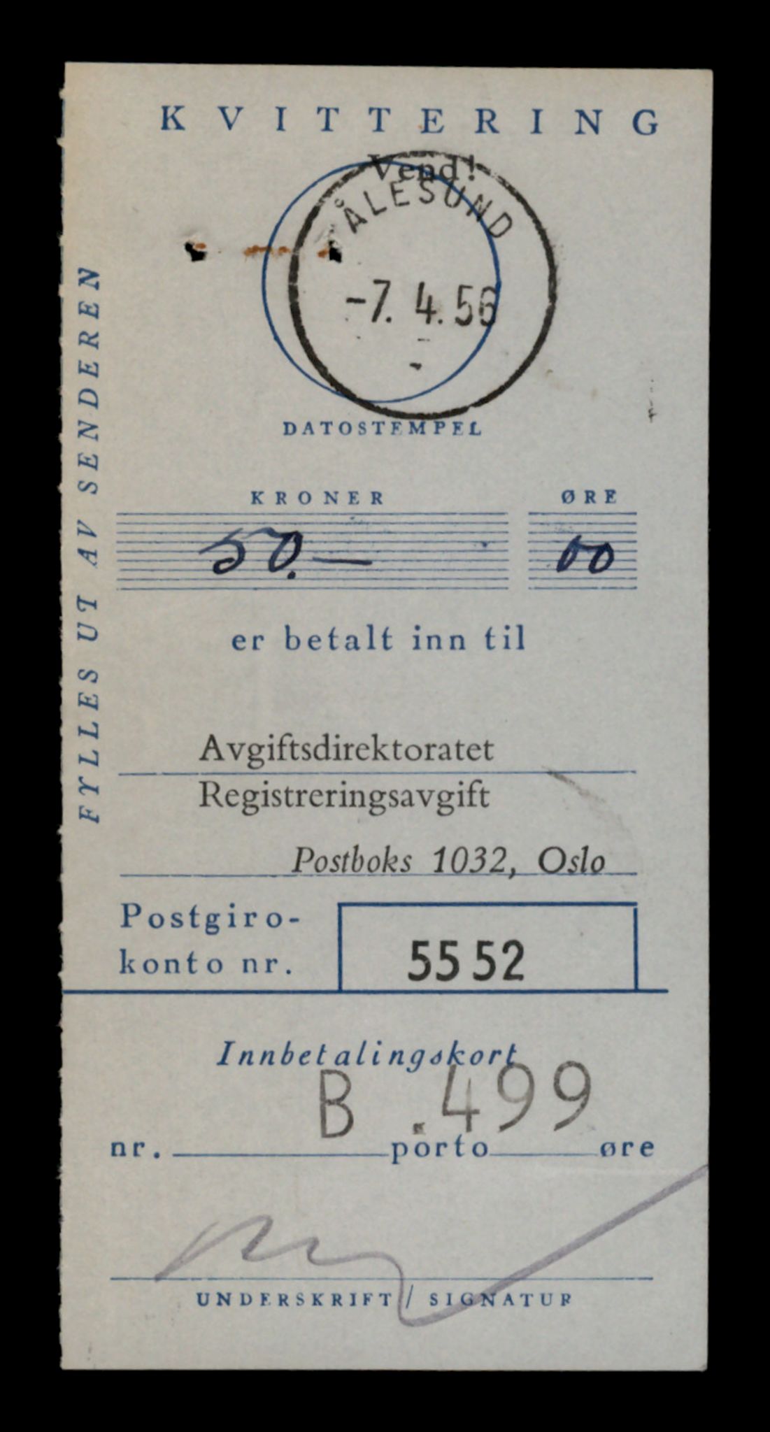Møre og Romsdal vegkontor - Ålesund trafikkstasjon, SAT/A-4099/F/Fe/L0029: Registreringskort for kjøretøy T 11430 - T 11619, 1927-1998, p. 605