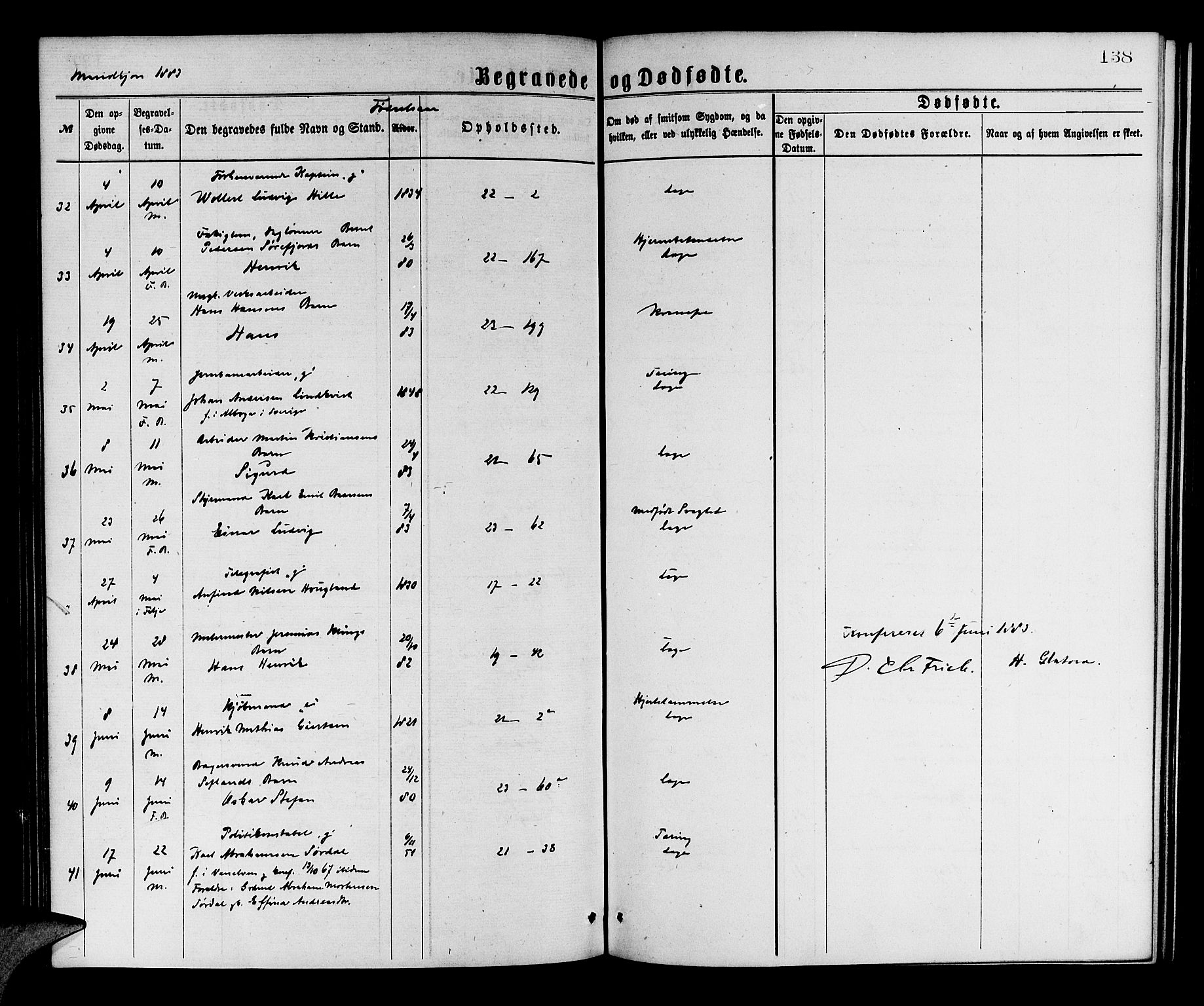 Korskirken sokneprestembete, AV/SAB-A-76101/H/Hab: Parish register (copy) no. E 3, 1871-1883, p. 138