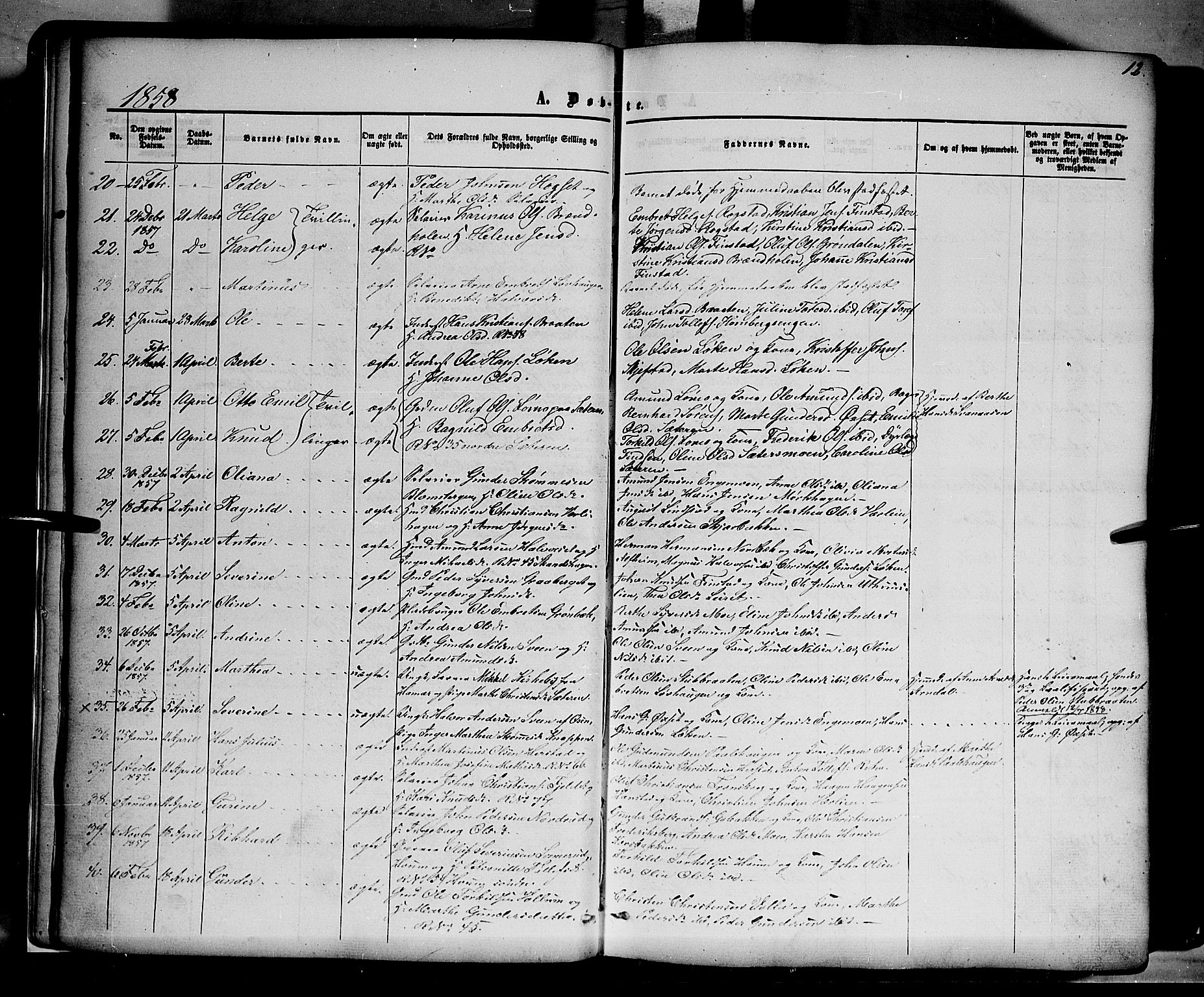 Elverum prestekontor, AV/SAH-PREST-044/H/Ha/Haa/L0010: Parish register (official) no. 10, 1857-1868, p. 12