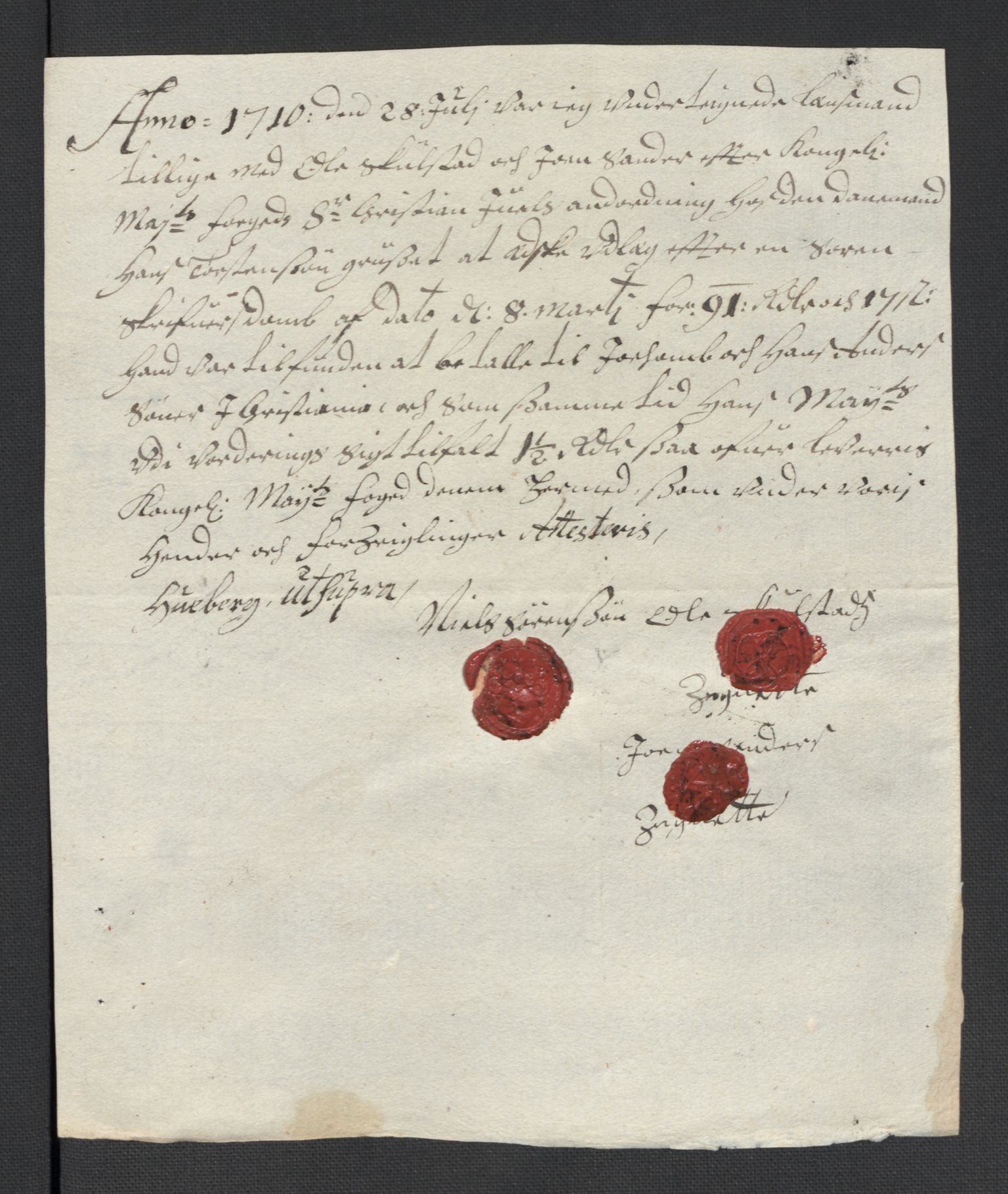 Rentekammeret inntil 1814, Reviderte regnskaper, Fogderegnskap, AV/RA-EA-4092/R13/L0847: Fogderegnskap Solør, Odal og Østerdal, 1710, p. 171