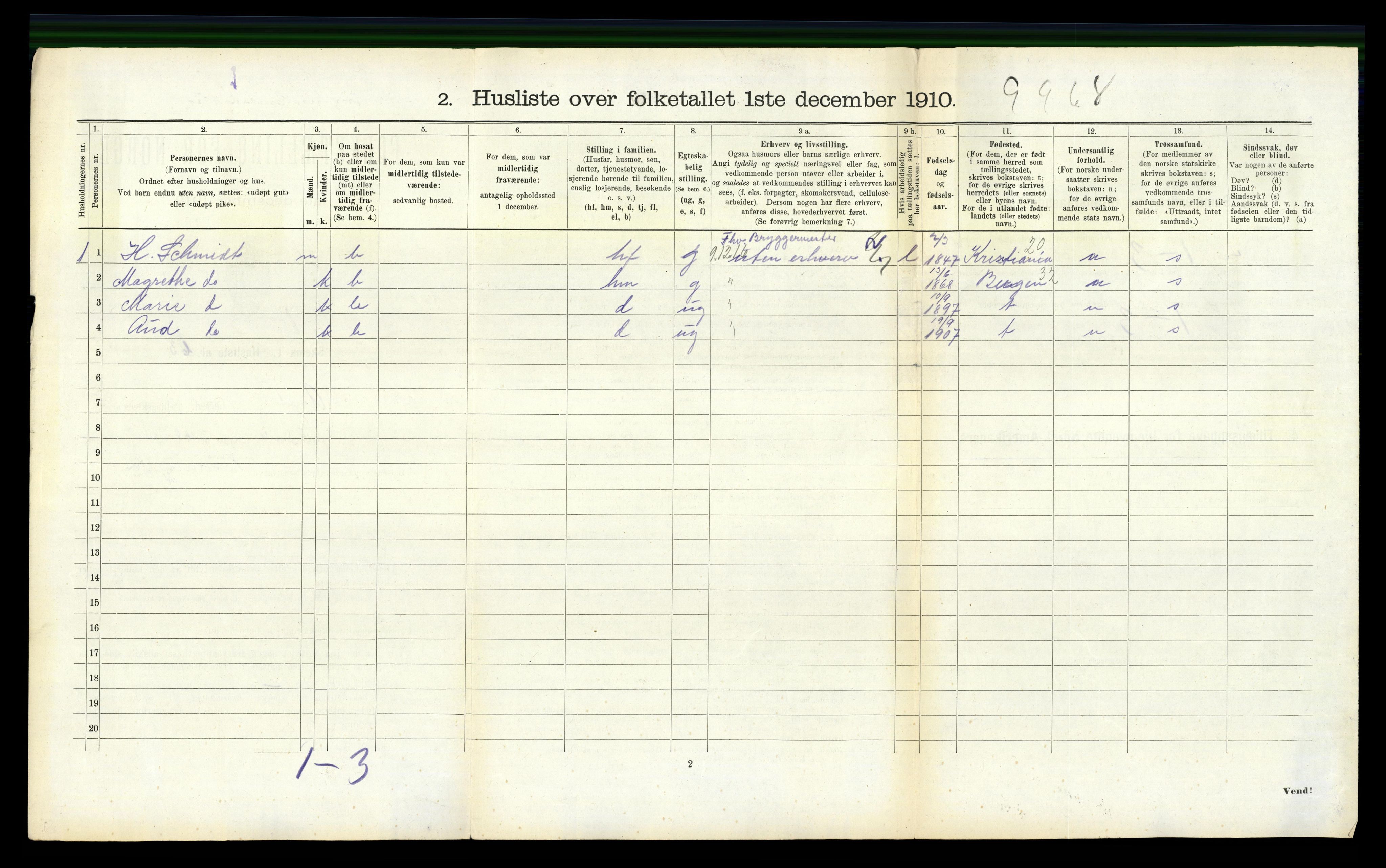 RA, 1910 census for Årstad, 1910, p. 781